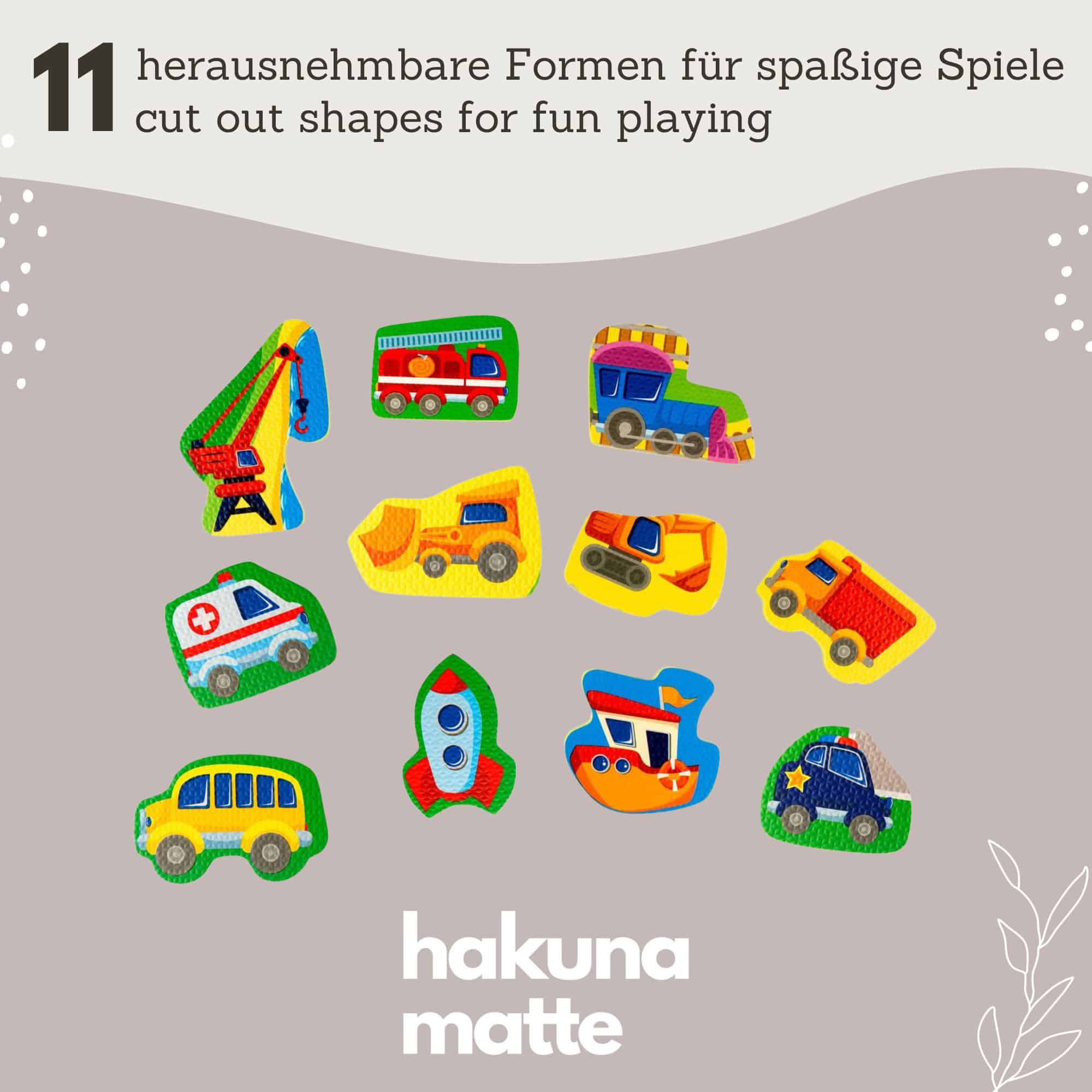 Puzzlematten, Hakuna matte, Grün – Produktansicht