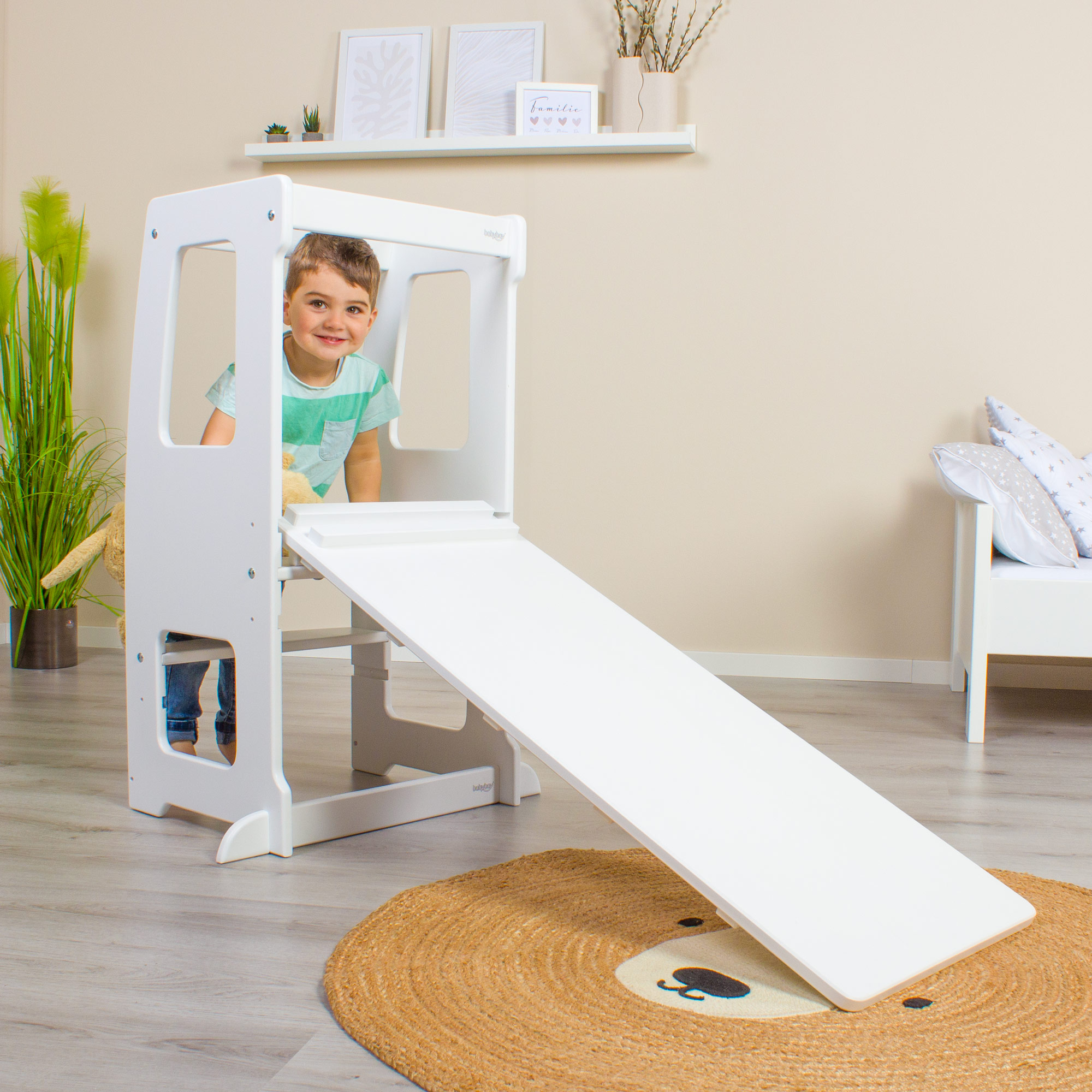 Lerntürme, babybay, Weiß – Produktansicht