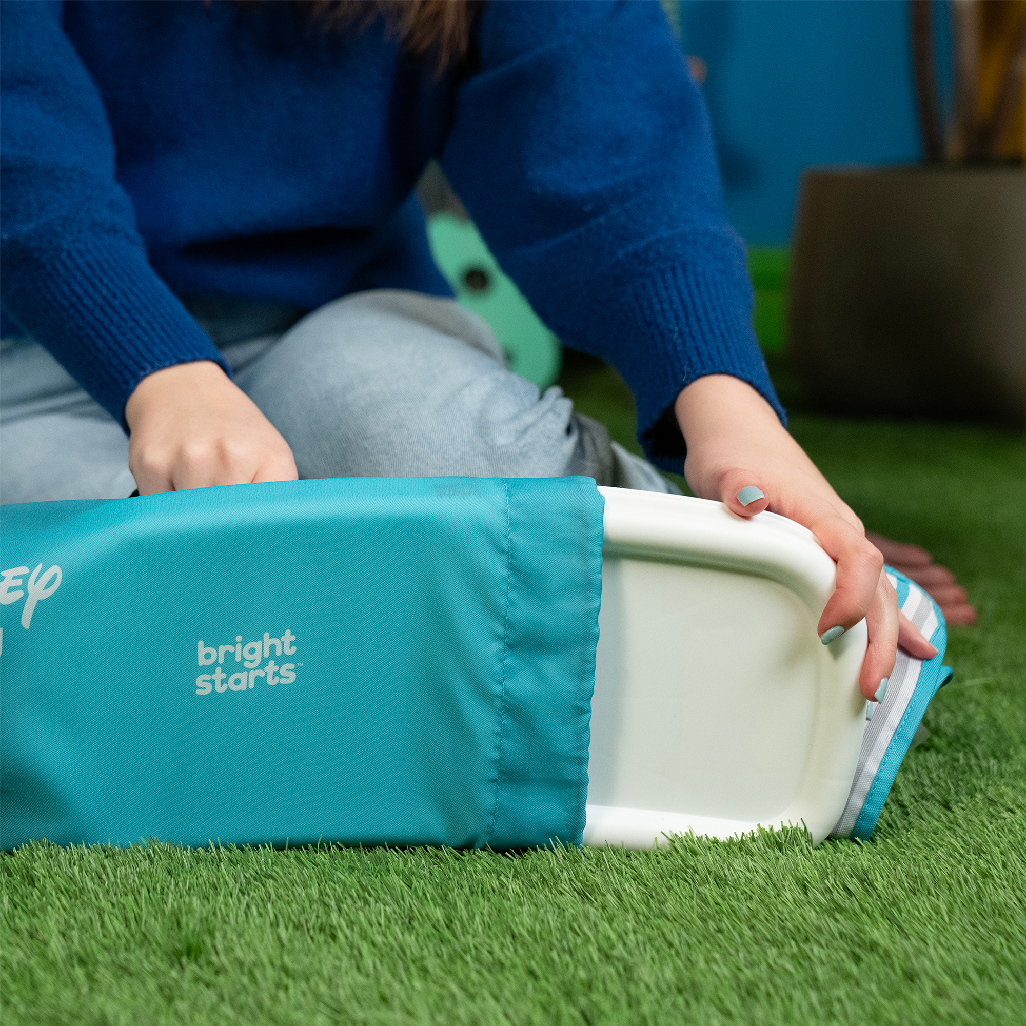 Reisehochstühle, BrightStarts, Blau – Produktansicht