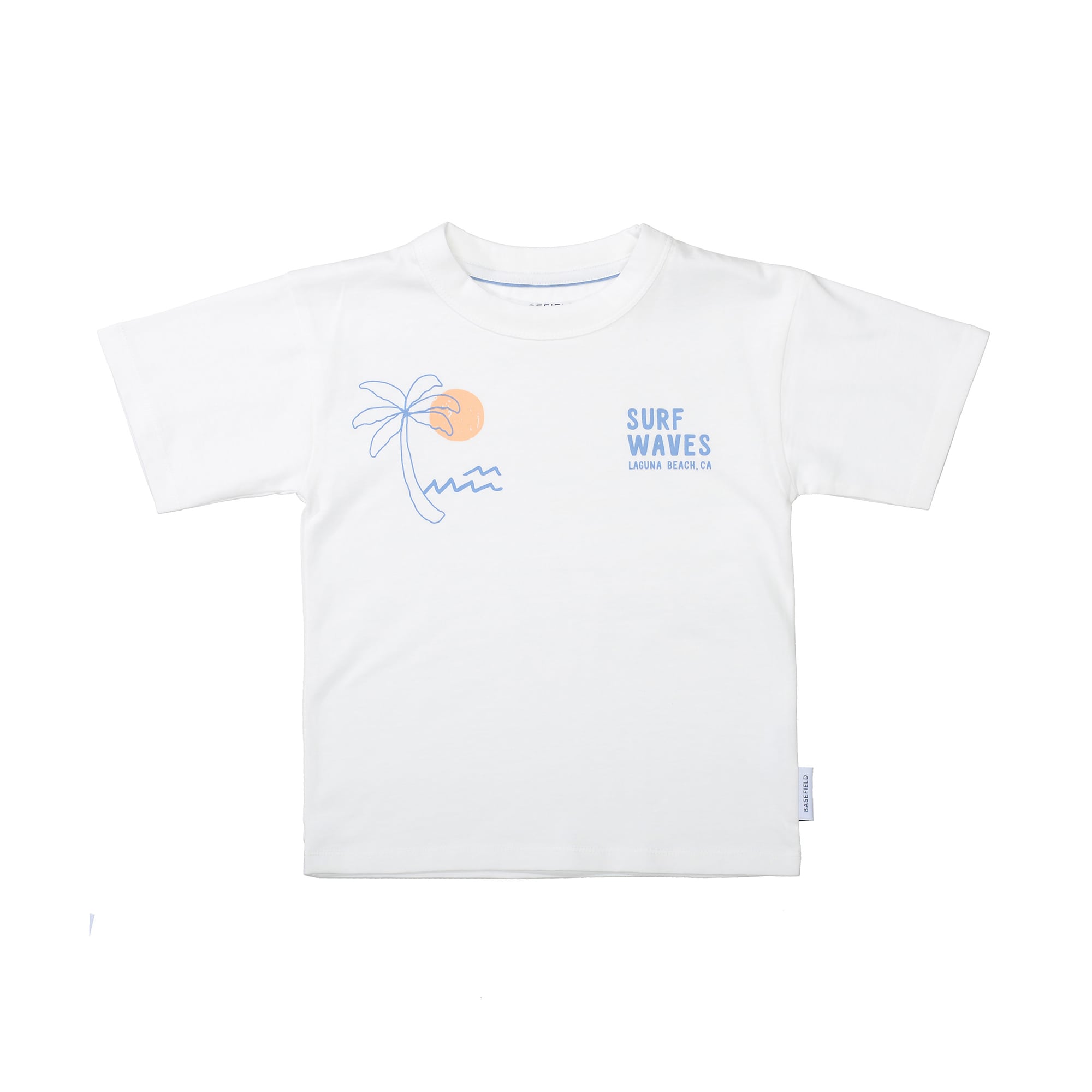 Kurzarmshirts, BASEFIELD, Weiß – Produktansicht