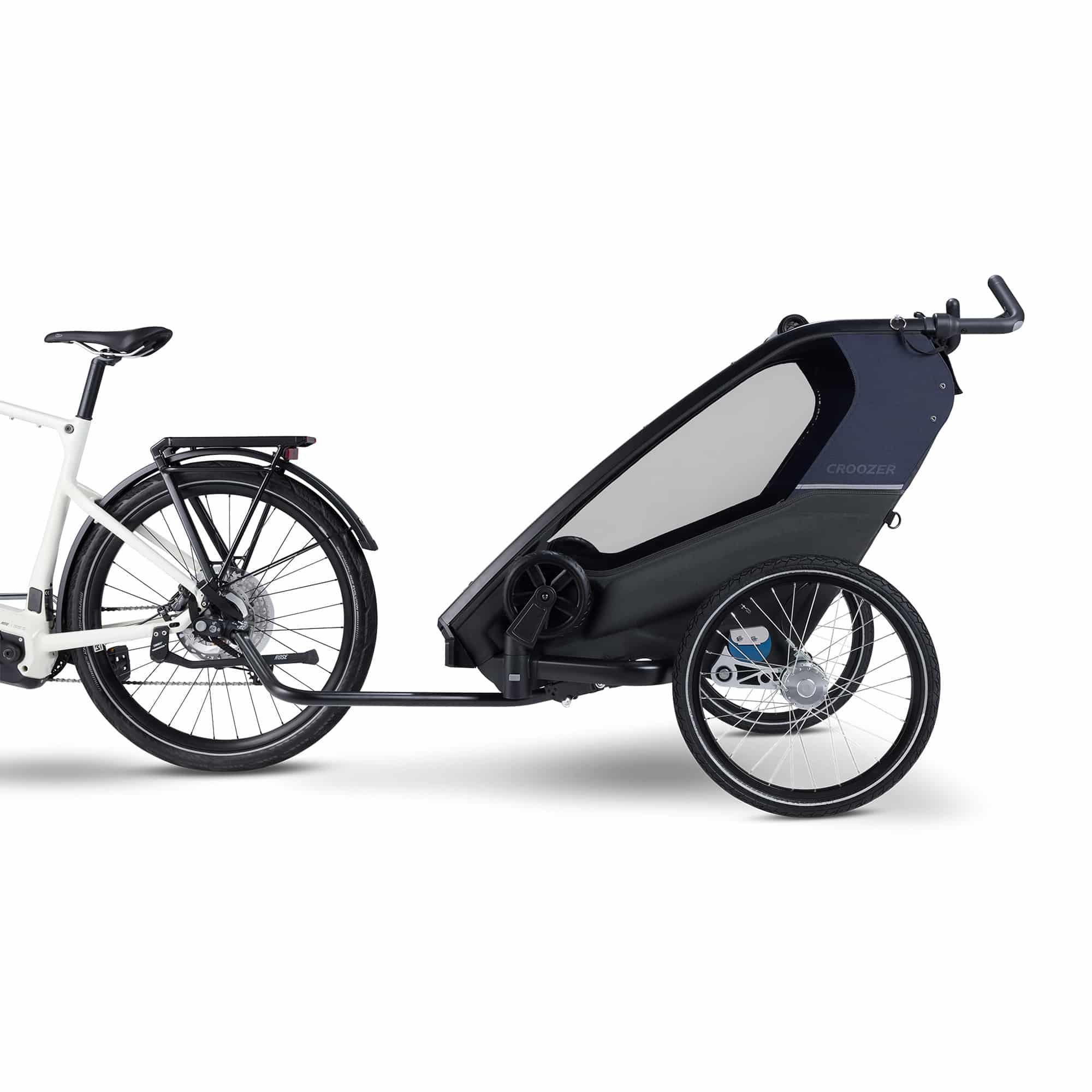 Fahrradanhänger, Croozer, Blau – Produktansicht