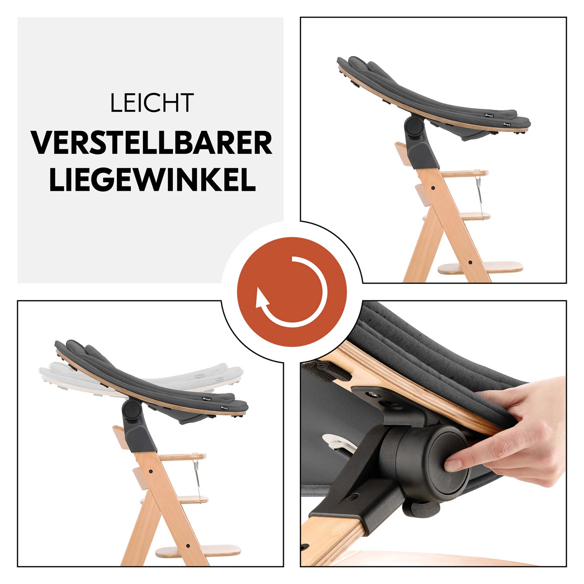 Treppenhochstühle, hauck, Grau – Produktansicht