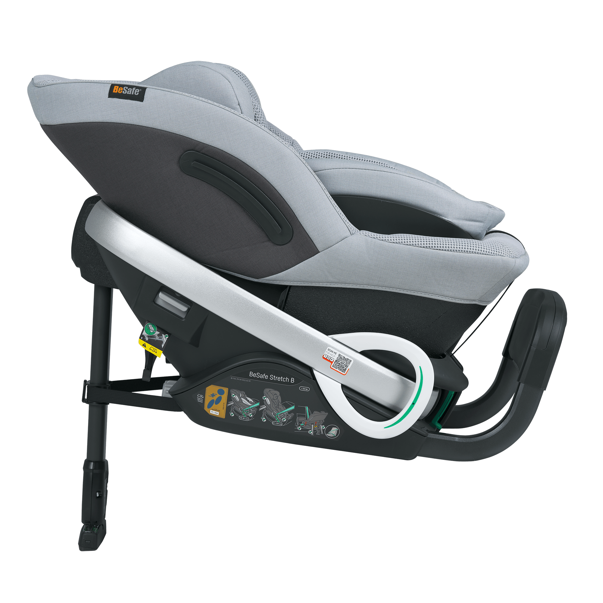 Reboarder 0-18 kg, Gruppe 0+/1, BeSafe, Grau – Produktansicht
