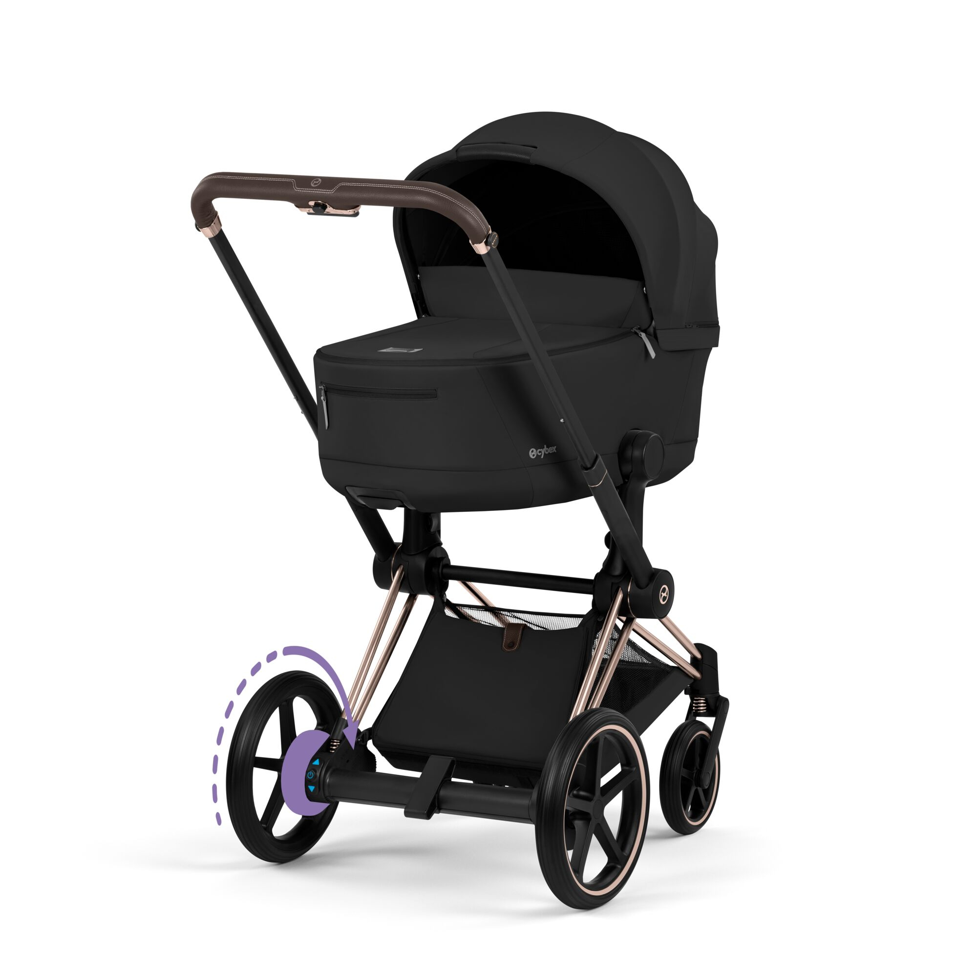 Kombi-Kinderwagen, cybex PLATINUM, Schwarz – Produktansicht