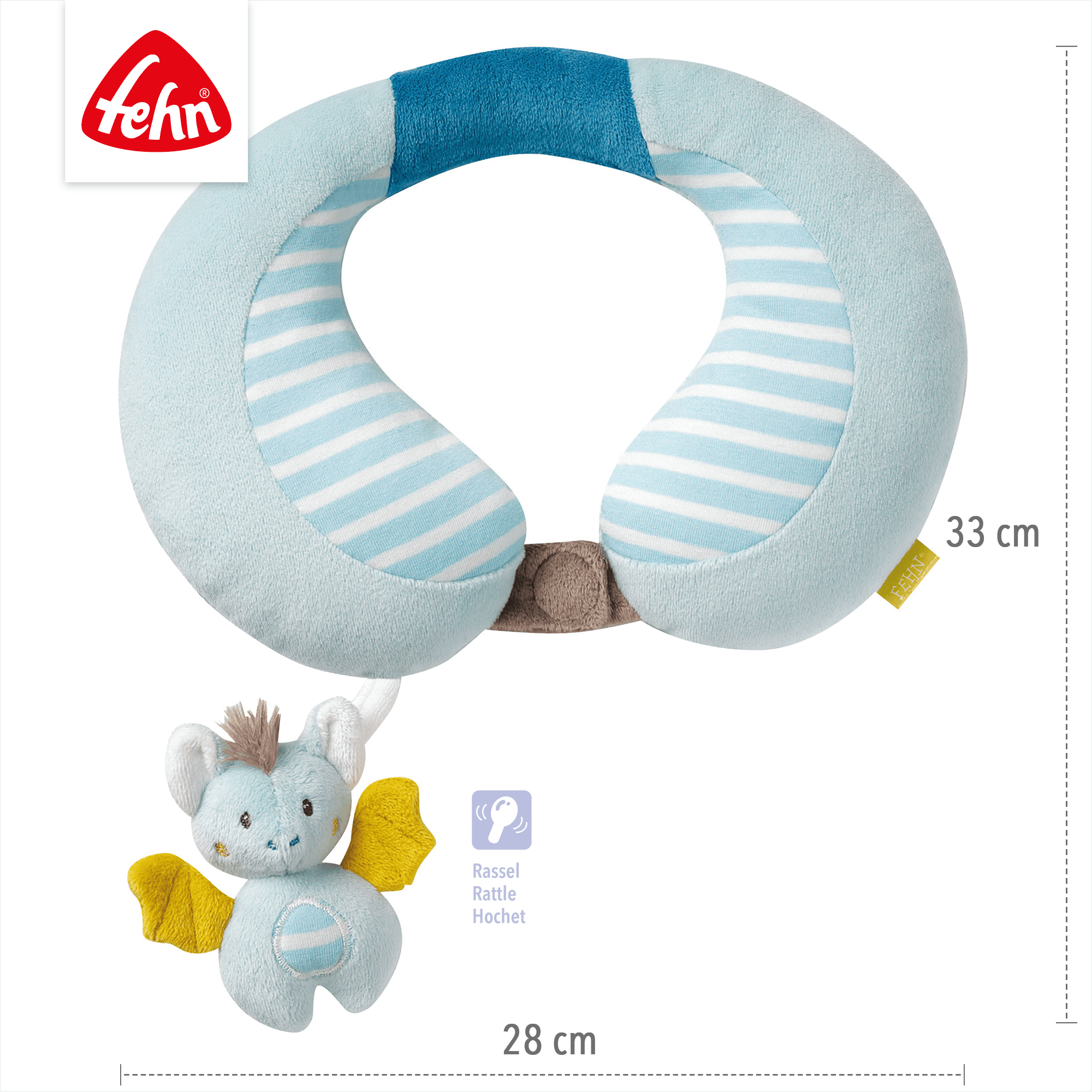 Nackenhörnchen, fehn, Blau – Produktansicht
