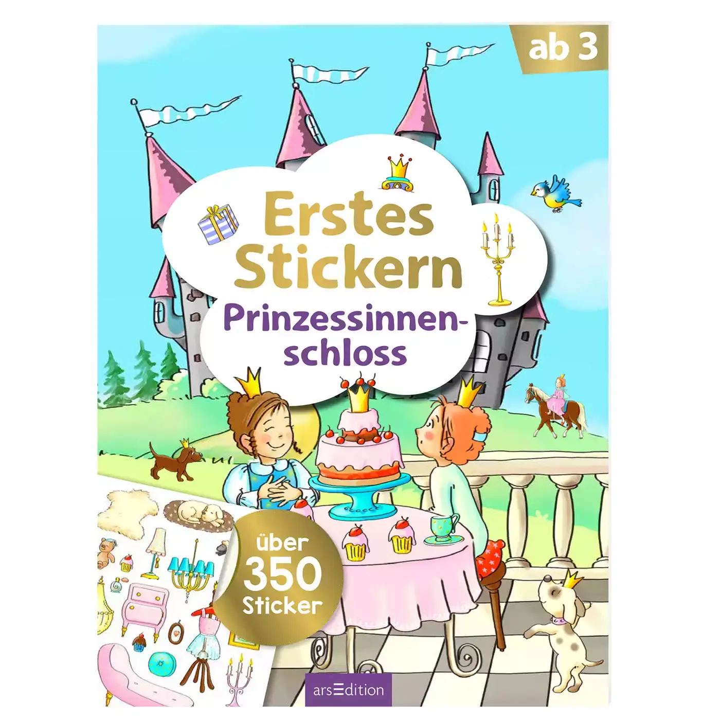 Erstes Stickern - Prinzessinnenschloss arsEdition 2000582203903 1