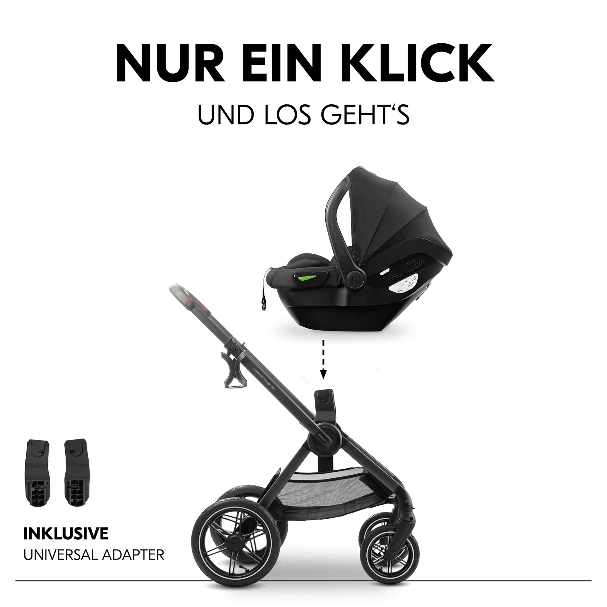 Kombi-Kinderwagen, hauck, Beige – Produktansicht