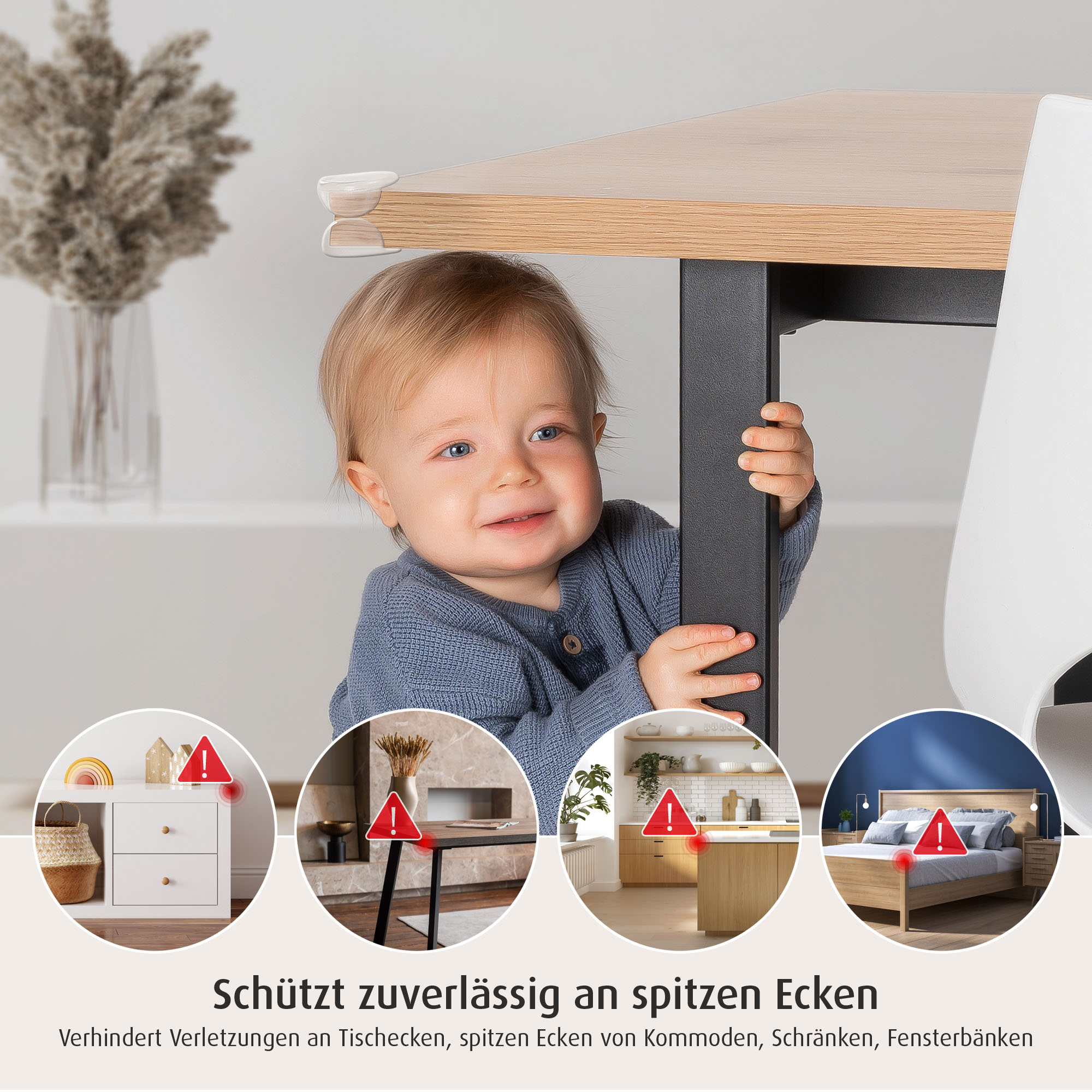 Kantenschutz, reer, Transparent – Produktansicht