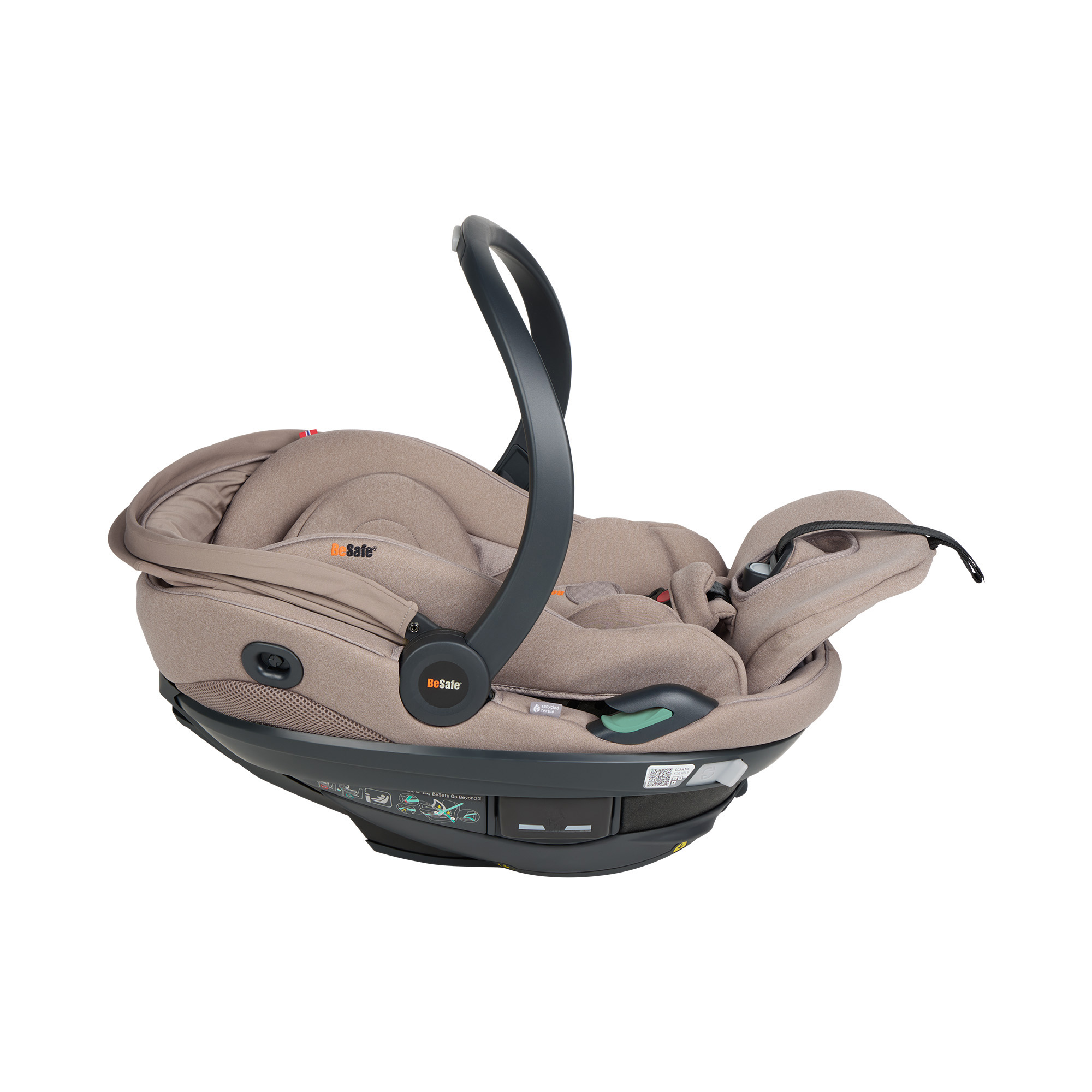 Babyschalen 0-13 kg, Gruppe 0+, BeSafe, Beige – Produktansicht