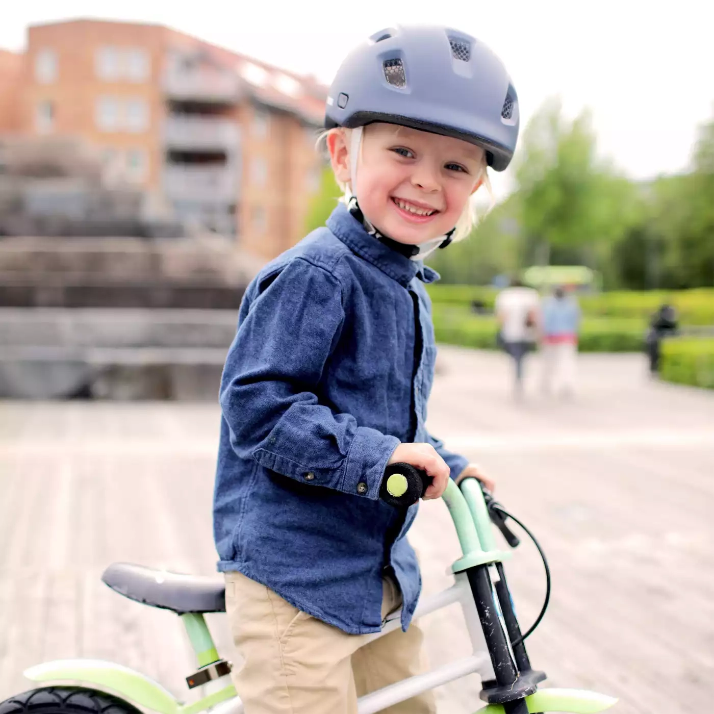 Fahrradhelme, hamax, Blau – Besonderheit: Magnetverschluss