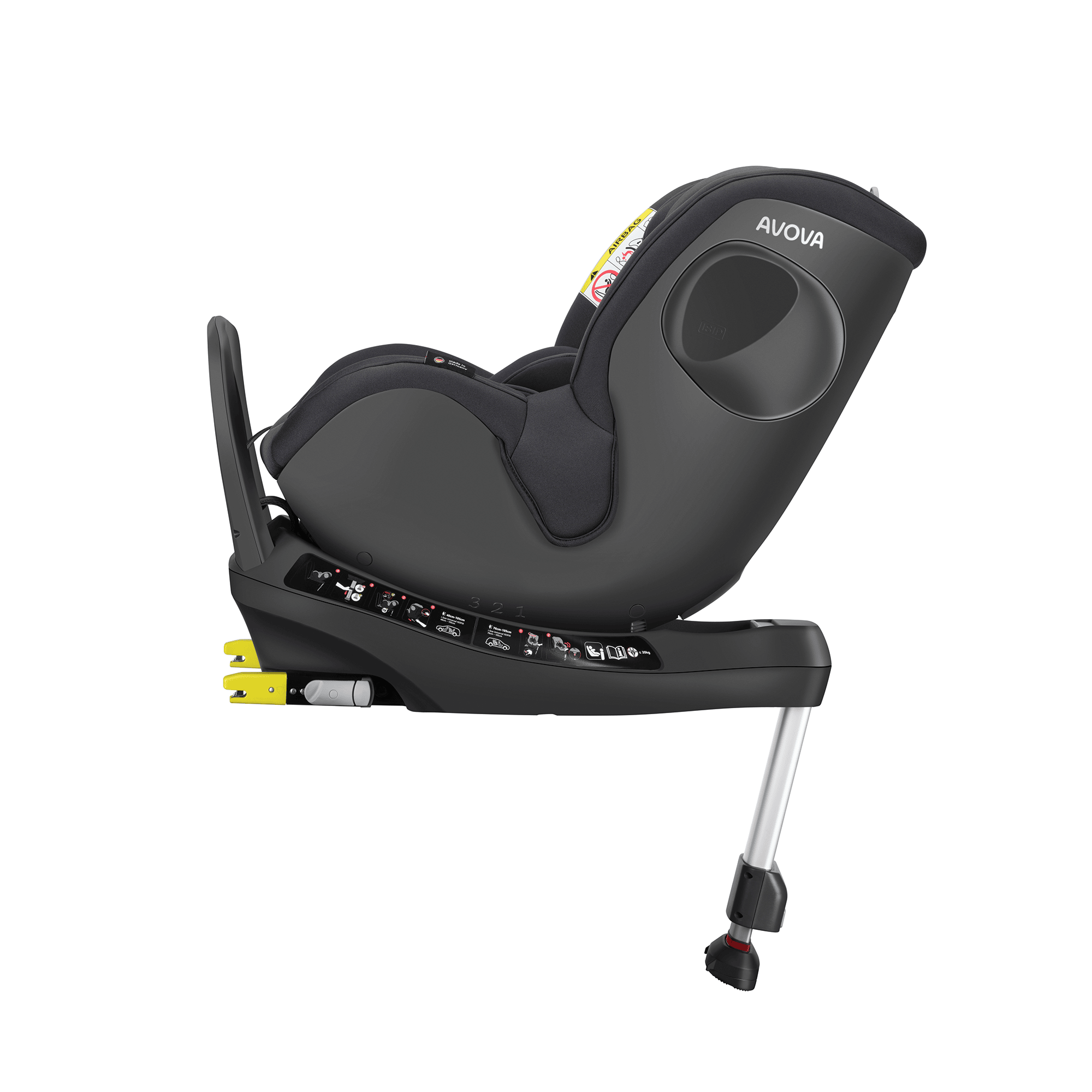 Reboarder 0-18 kg, Gruppe 0+/1, AVOVA, Grau – Produktansicht