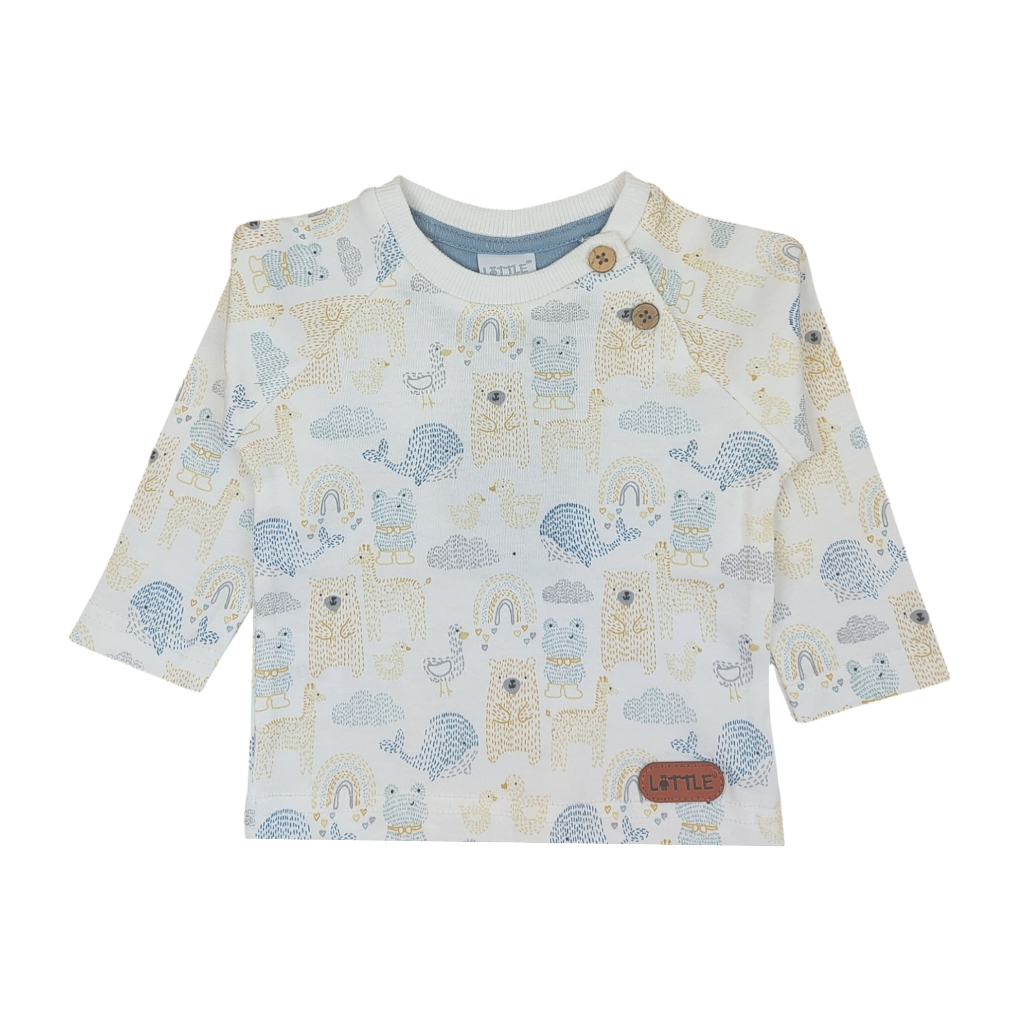 Langarmshirt Tiere LITTLE Weiß M2000587732804 1