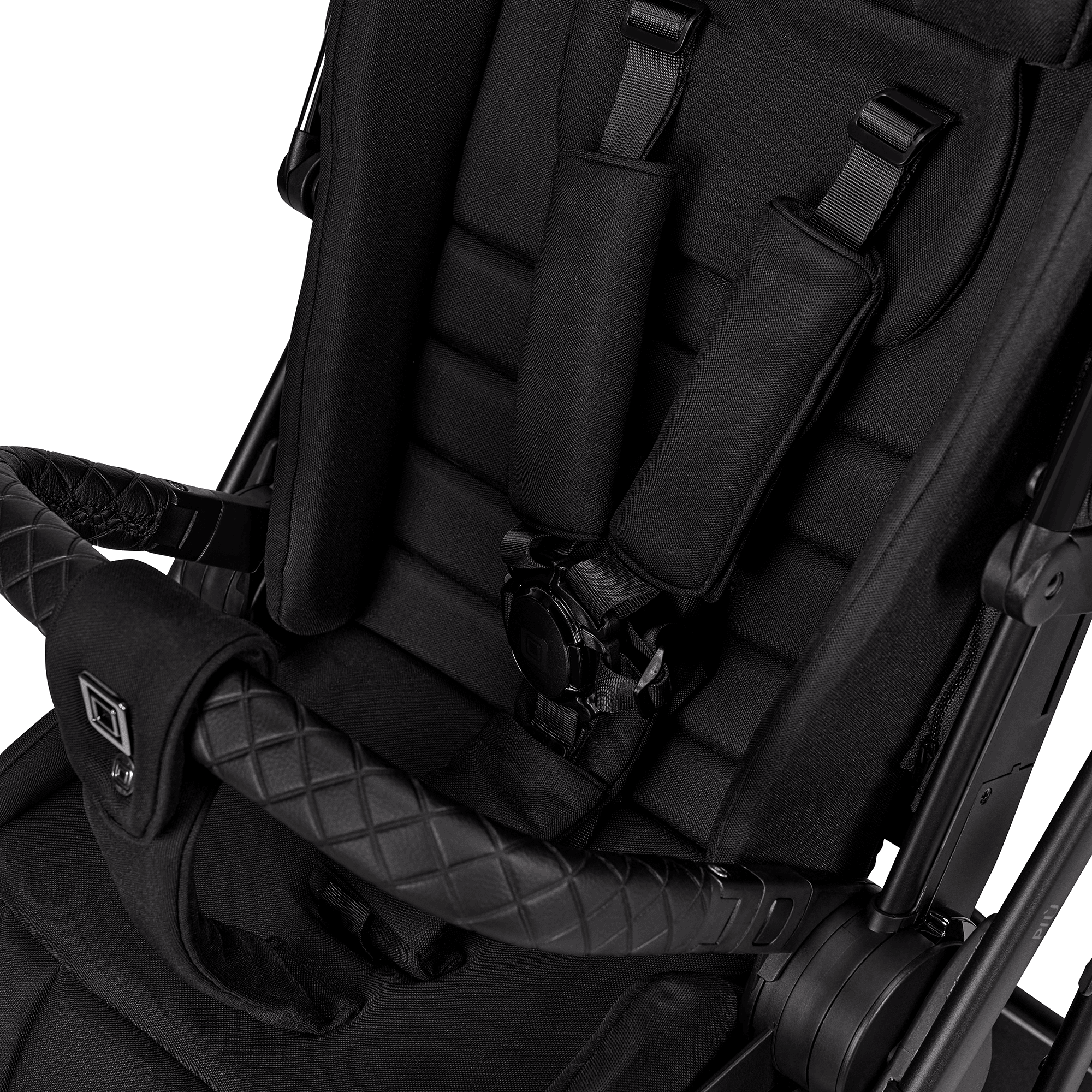 Kombi-Kinderwagen, MOON, Schwarz – Produktansicht