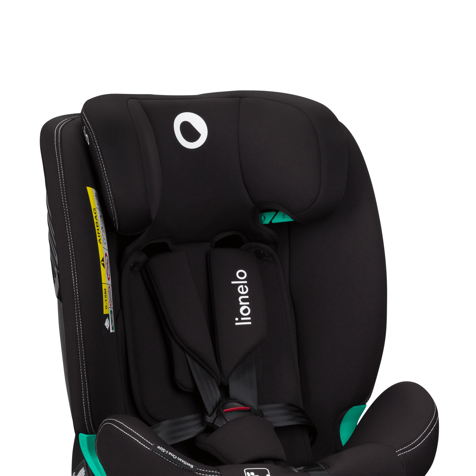 Kindersitze 9-36 kg, Gruppe 1/2/3, lionelo, Schwarz – Produktansicht