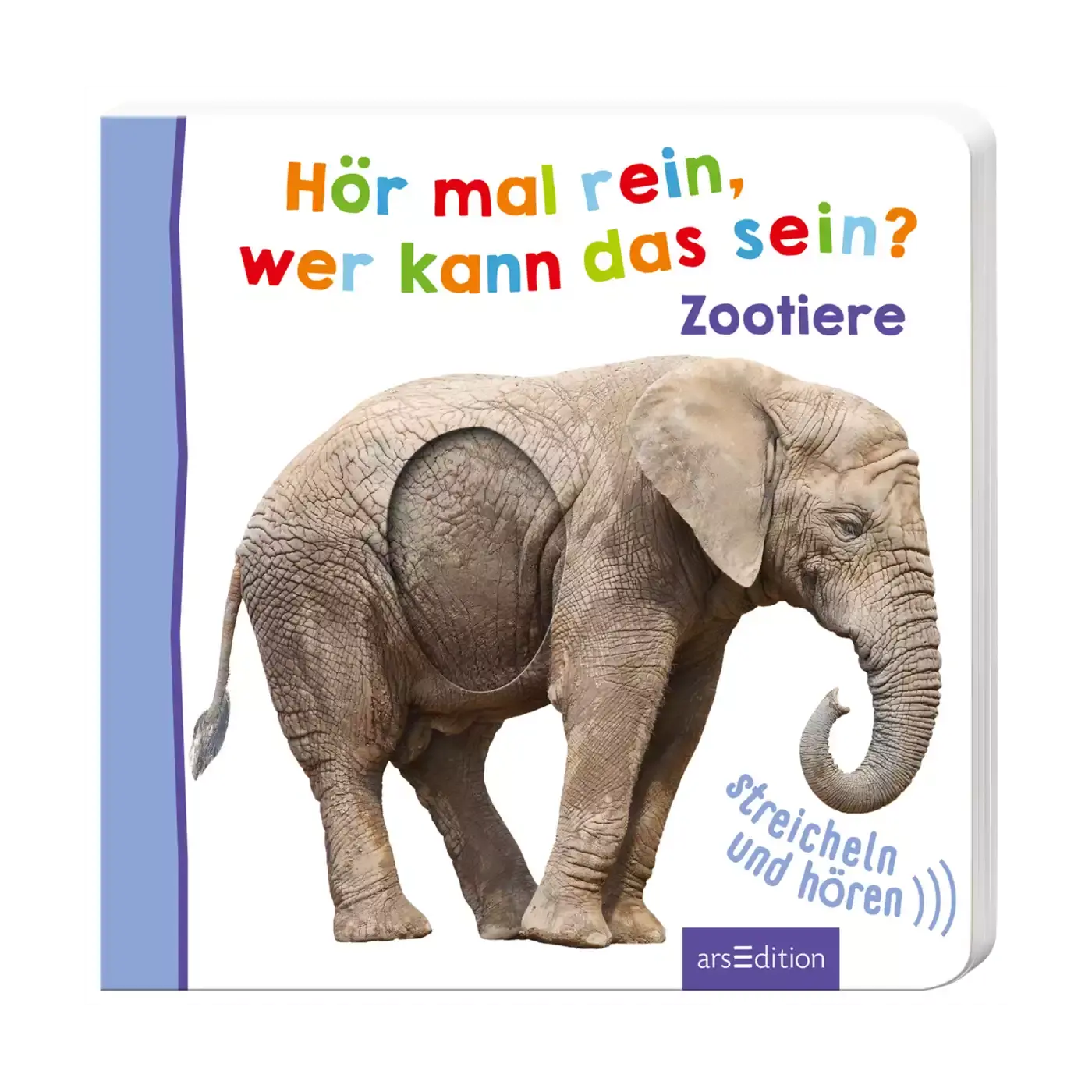 Hör mal rein, wer kann das sein? Zootiere arsEdition Weiß 2000571966802 1