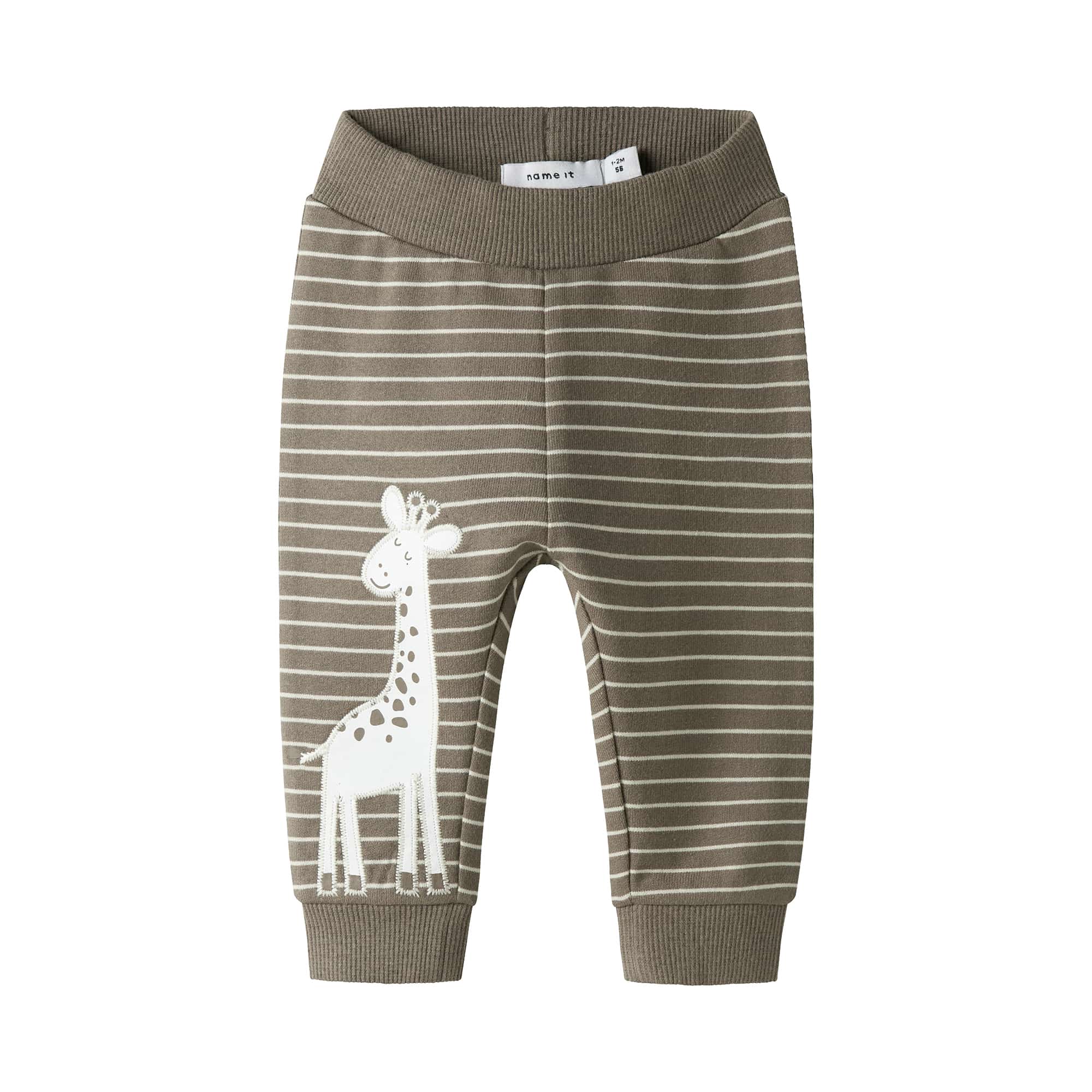 Jogginghosen, name it, Braun – Besonderheit: verstellbarer Bund