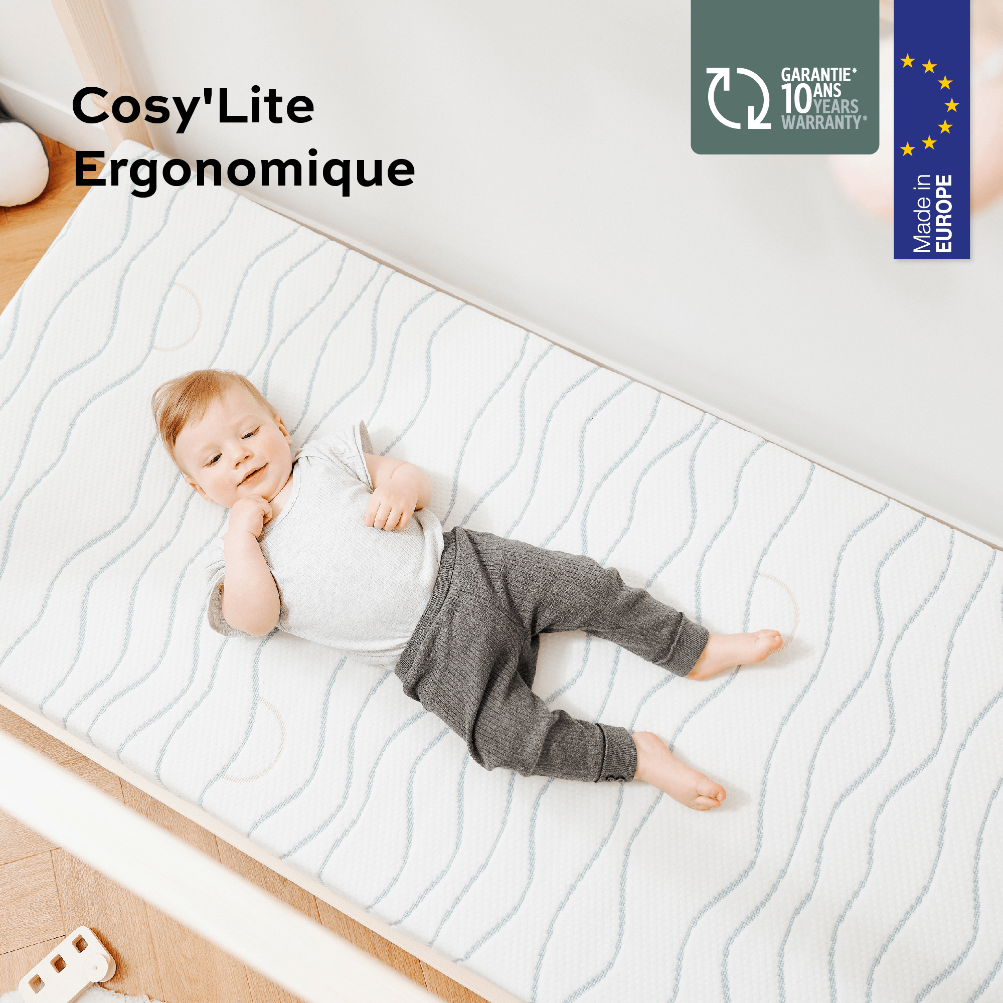 Matratzen 70 x 140 cm, babymoov, Weiß – Produktansicht