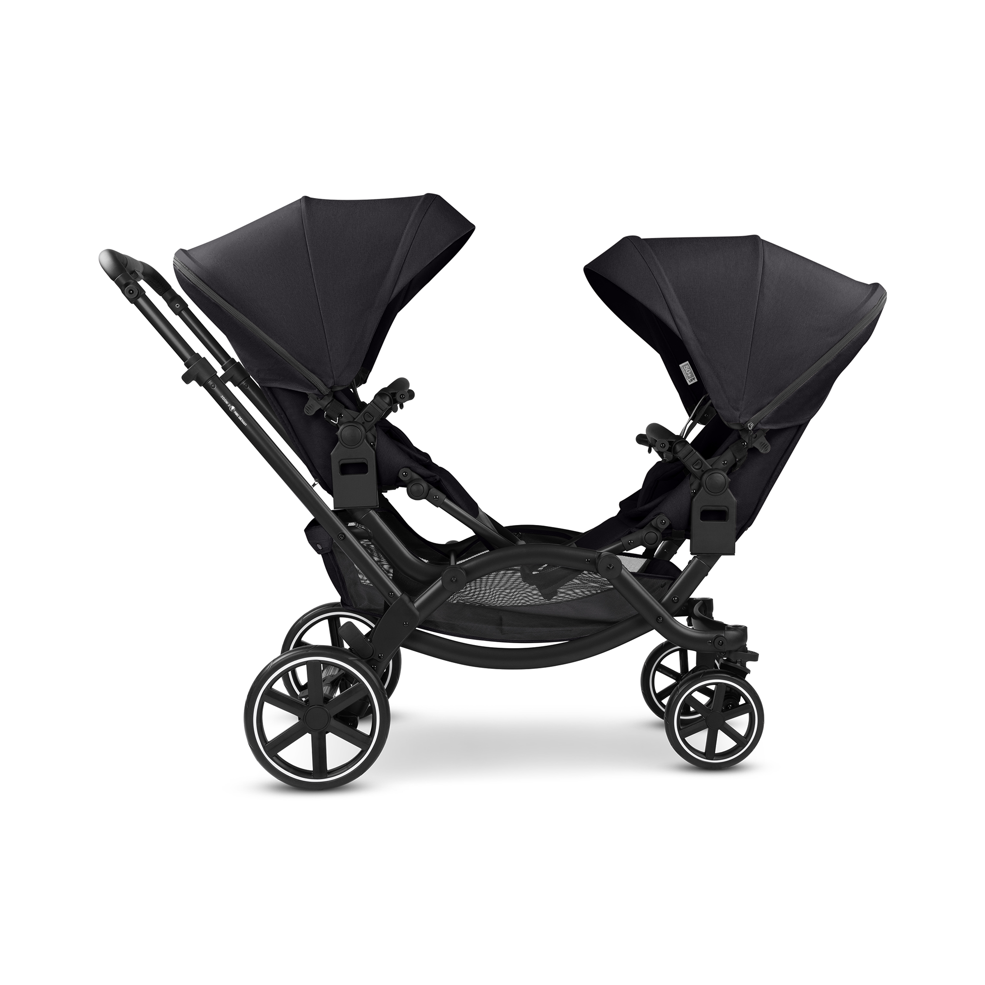 Zwillingswagen & Geschwisterwagen, ABC DESIGN, Schwarz – Produktansicht