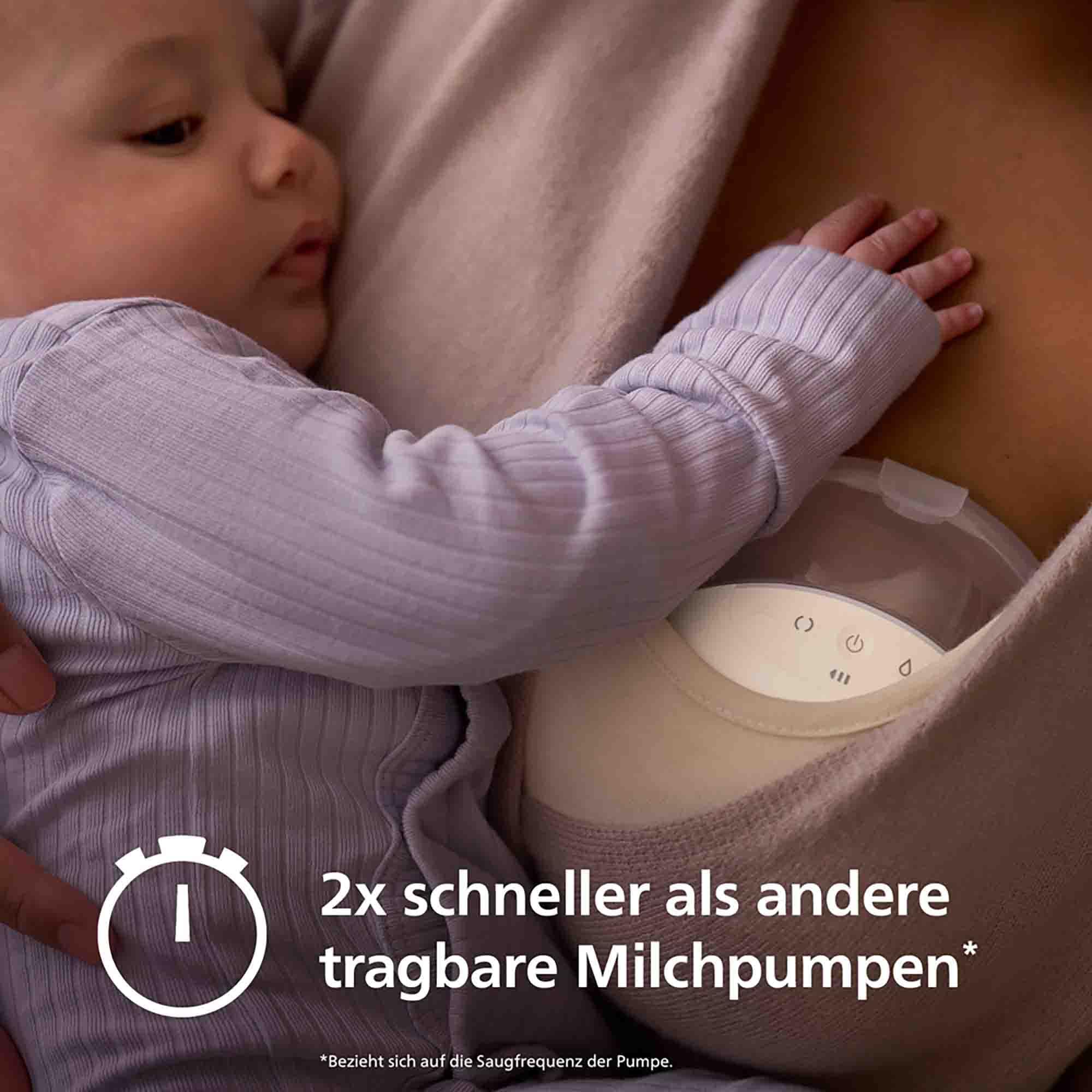 Hands Free Milchpumpen, PHILIPS AVENT, Weiß – Produktansicht