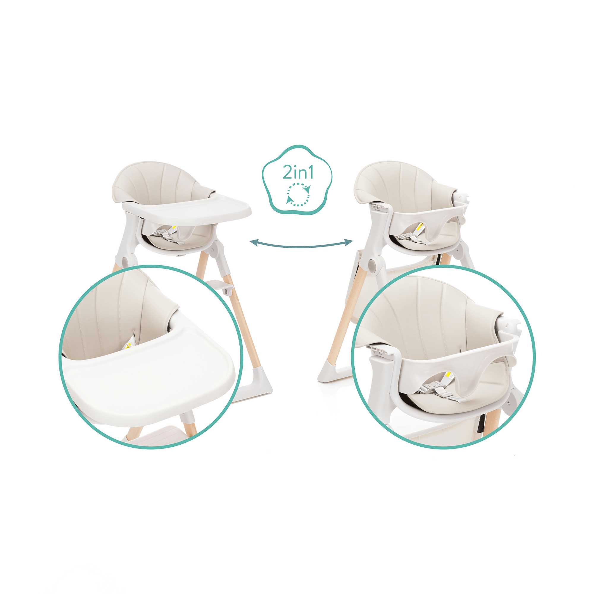 Kombihochstühle, fillikid – Produktansicht