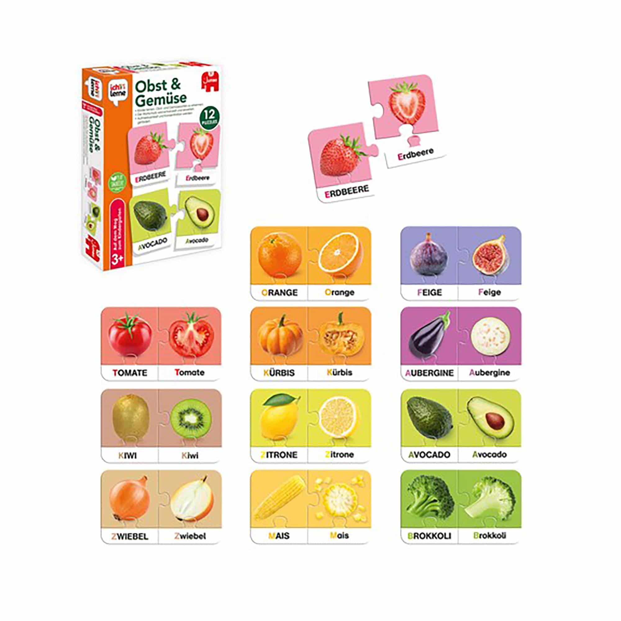 Kinderspiele, JUMBO, Orange – Produktansicht