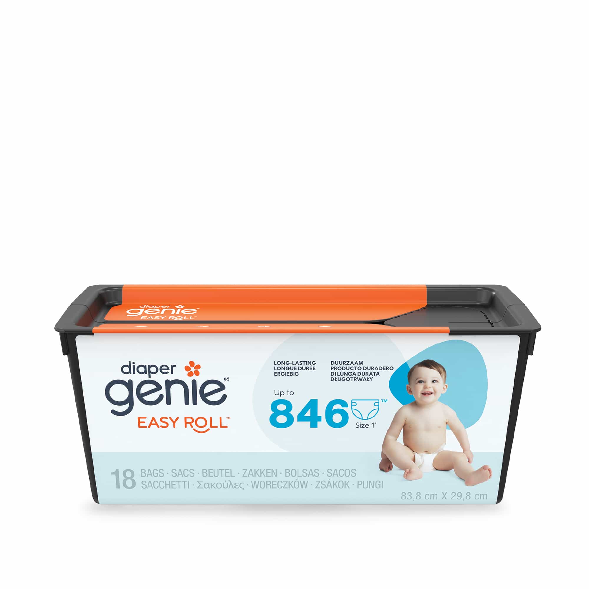 Windeleimer, Angelcare, Blau – Besonderheit: kompatibel mit dem Diaper Genie Platinum Windeleimer