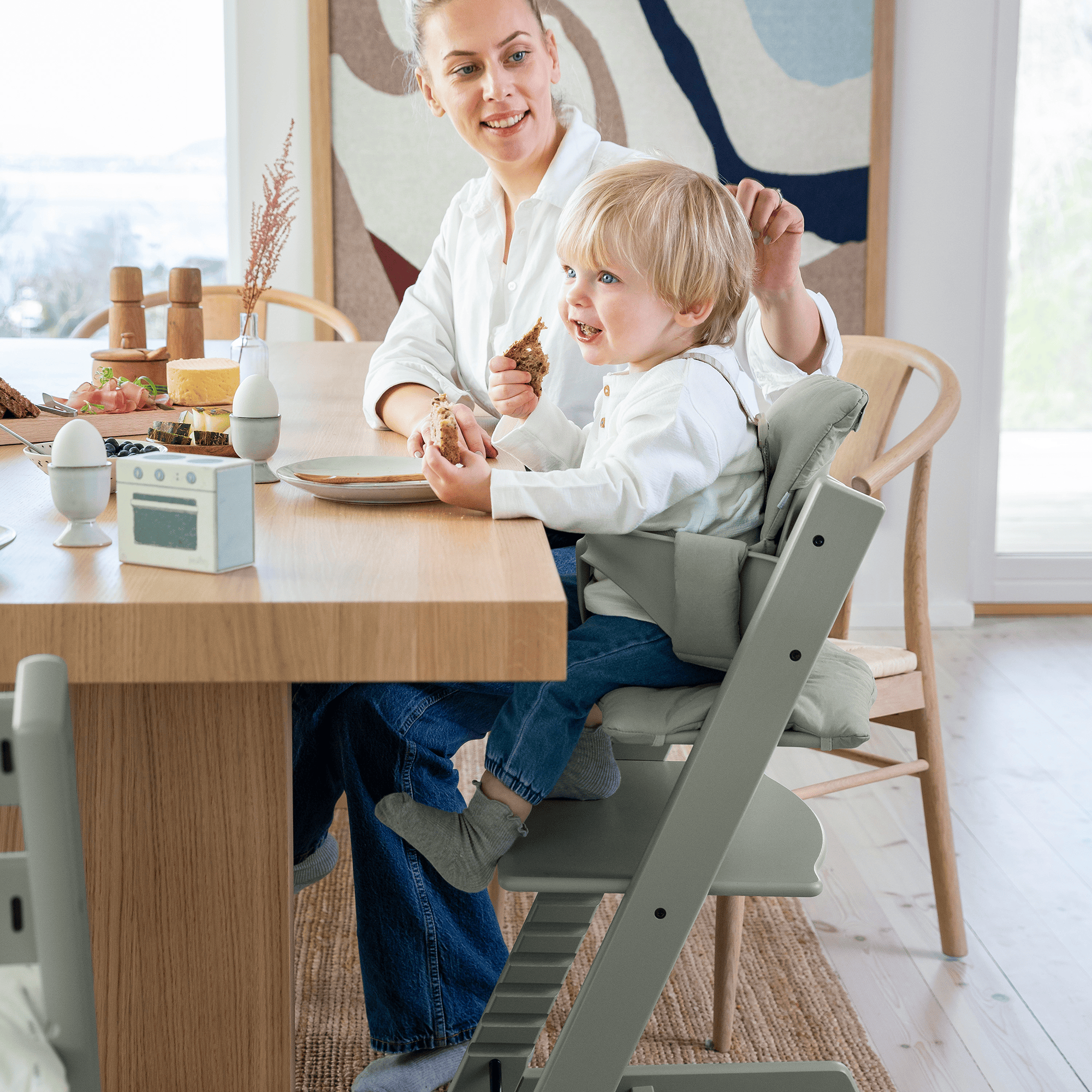 Treppenhochstühle, STOKKE, Grün – Produktansicht