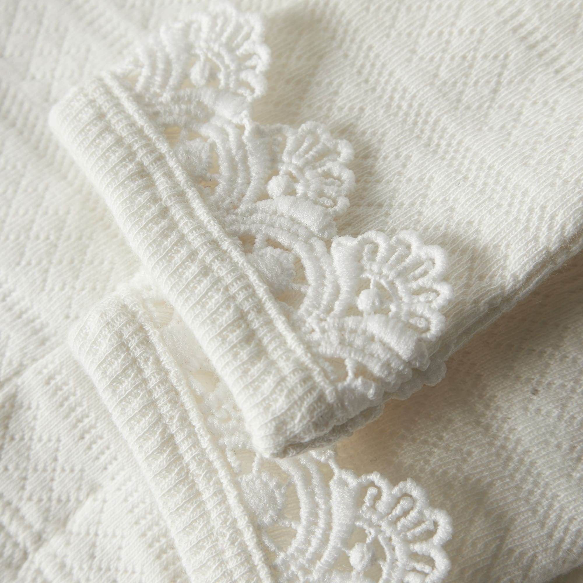 Leggings, Lil' Atelier, Weiß – Besonderheit: aus mindestens 50% Bio-Baumwolle