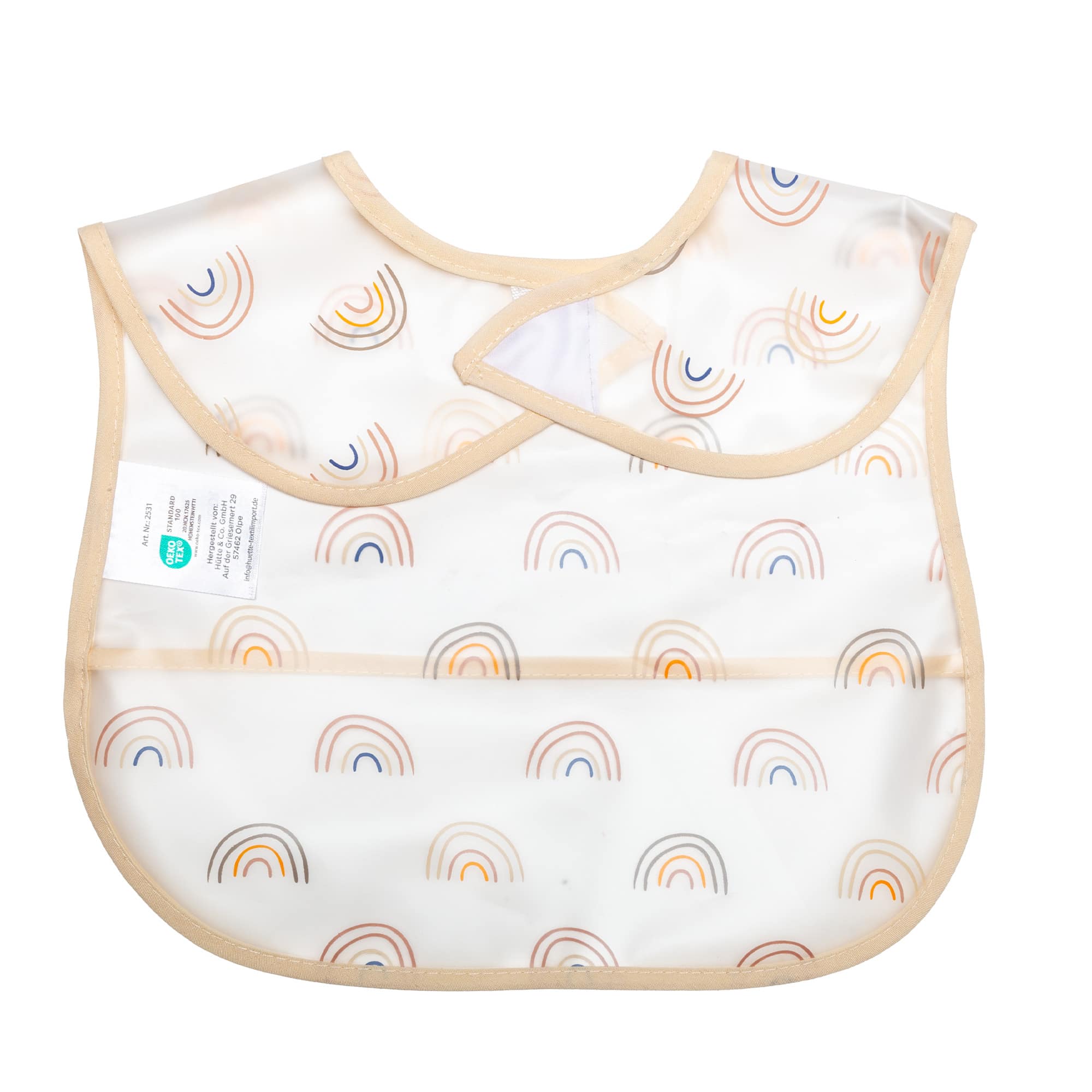 Lätzchen mit Auffangschale, LITTLE ONE, Gelb – Produktansicht