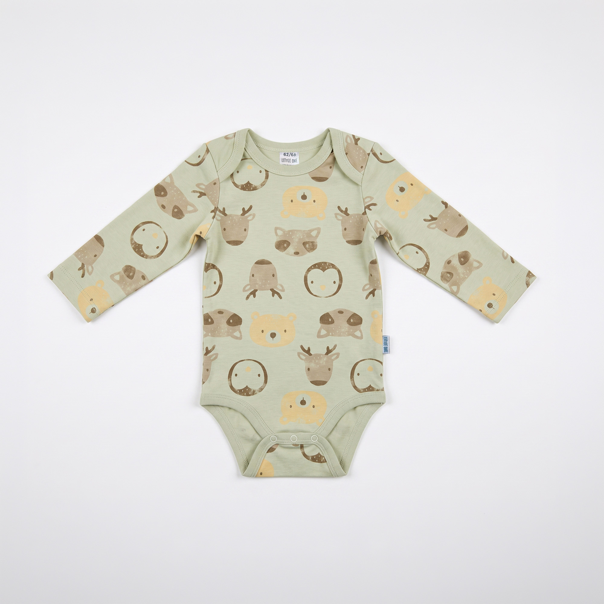 Langarmbodys, LITTLE ONE, Grün – Produktansicht