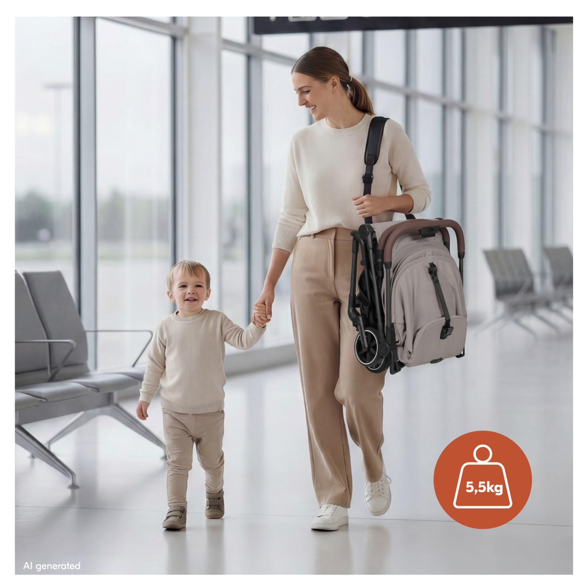 Reisebuggys, hauck, Braun – Besonderheit: nur ca. 5,5 kg – extra leicht und hochwertig
