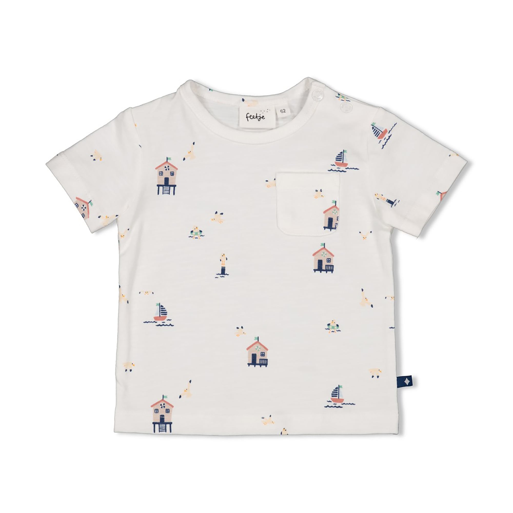 Kurzarmshirts, FEETJE, Weiß – Produktansicht