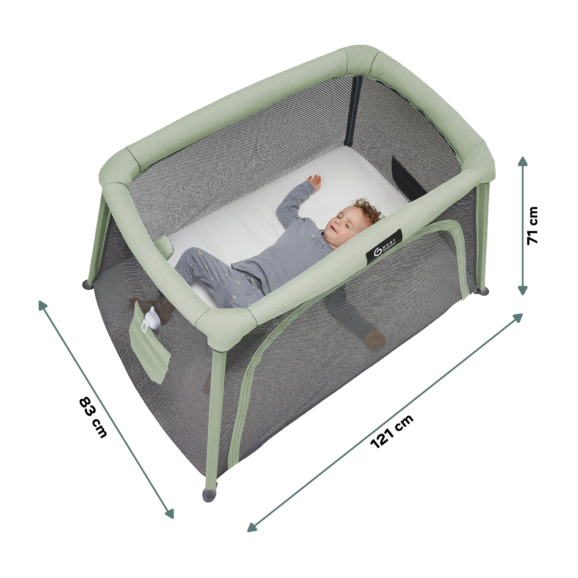 Reisebetten & Zubehör, babymoov, Grau – Produktansicht