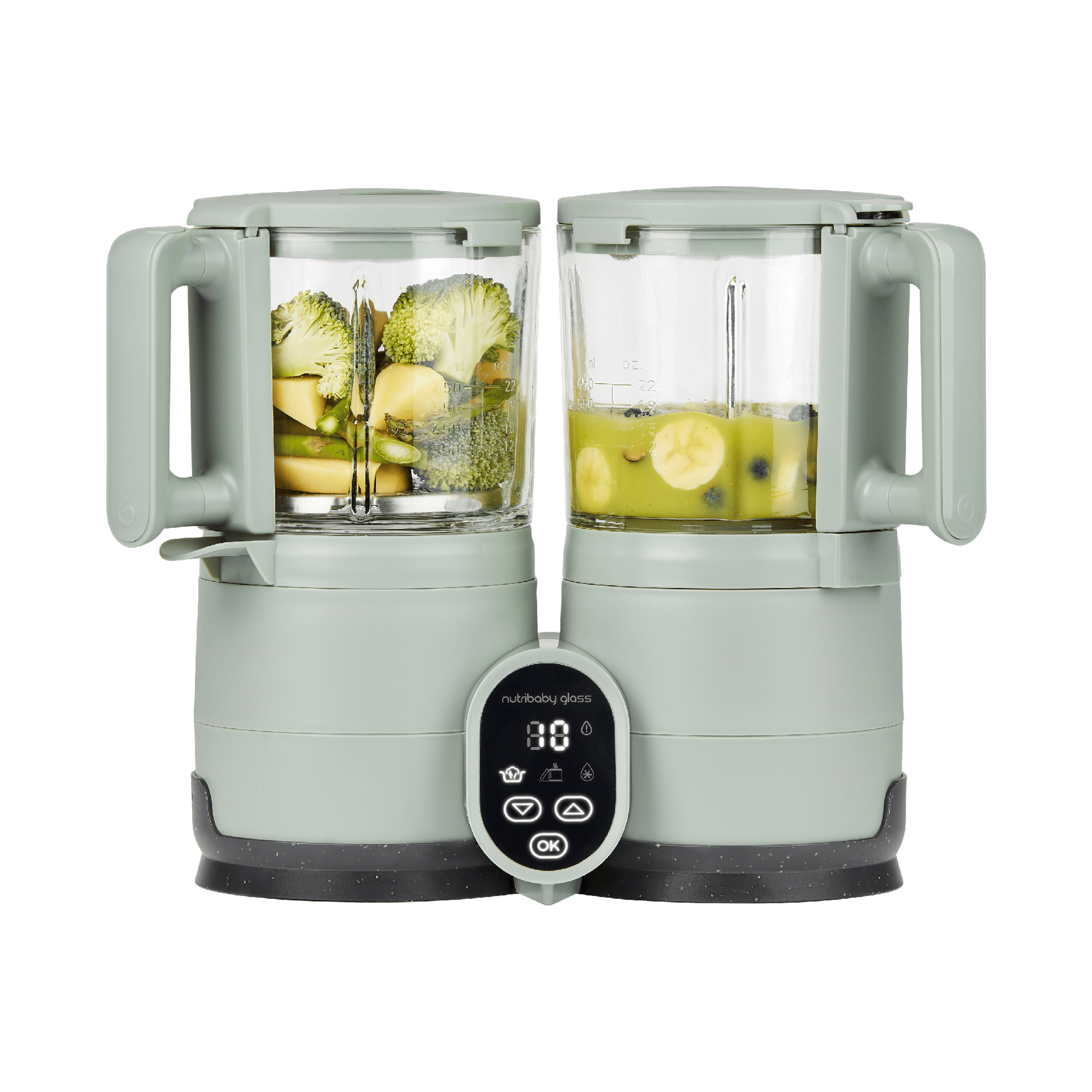 Nahrungsbehälter, babymoov – Besonderheit: 4-in-1: Dampfgaren/ Mixen / Auftauen / Erwärmen