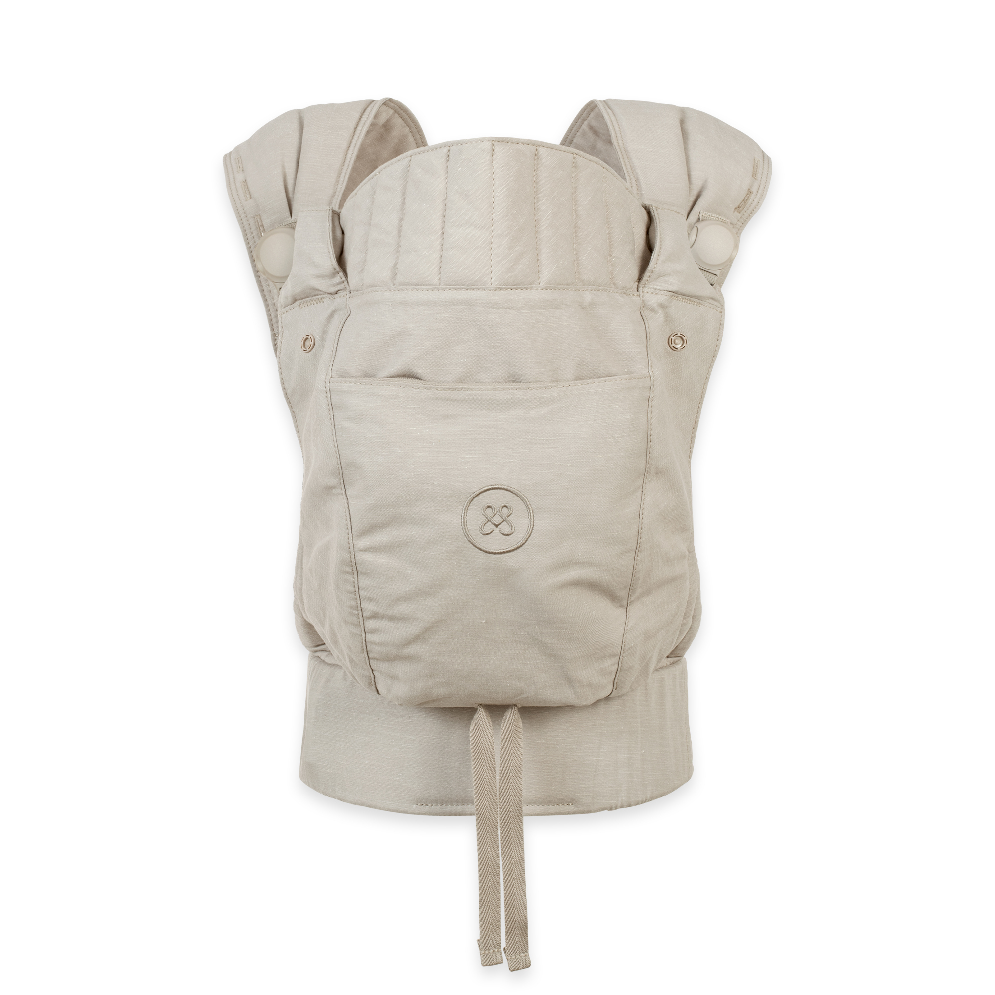 Fullbuckle Tragen, Emma & Noah, Beige – Besonderheit: Fullbuckle Babytrage mit leisen Magnetverschlüssen