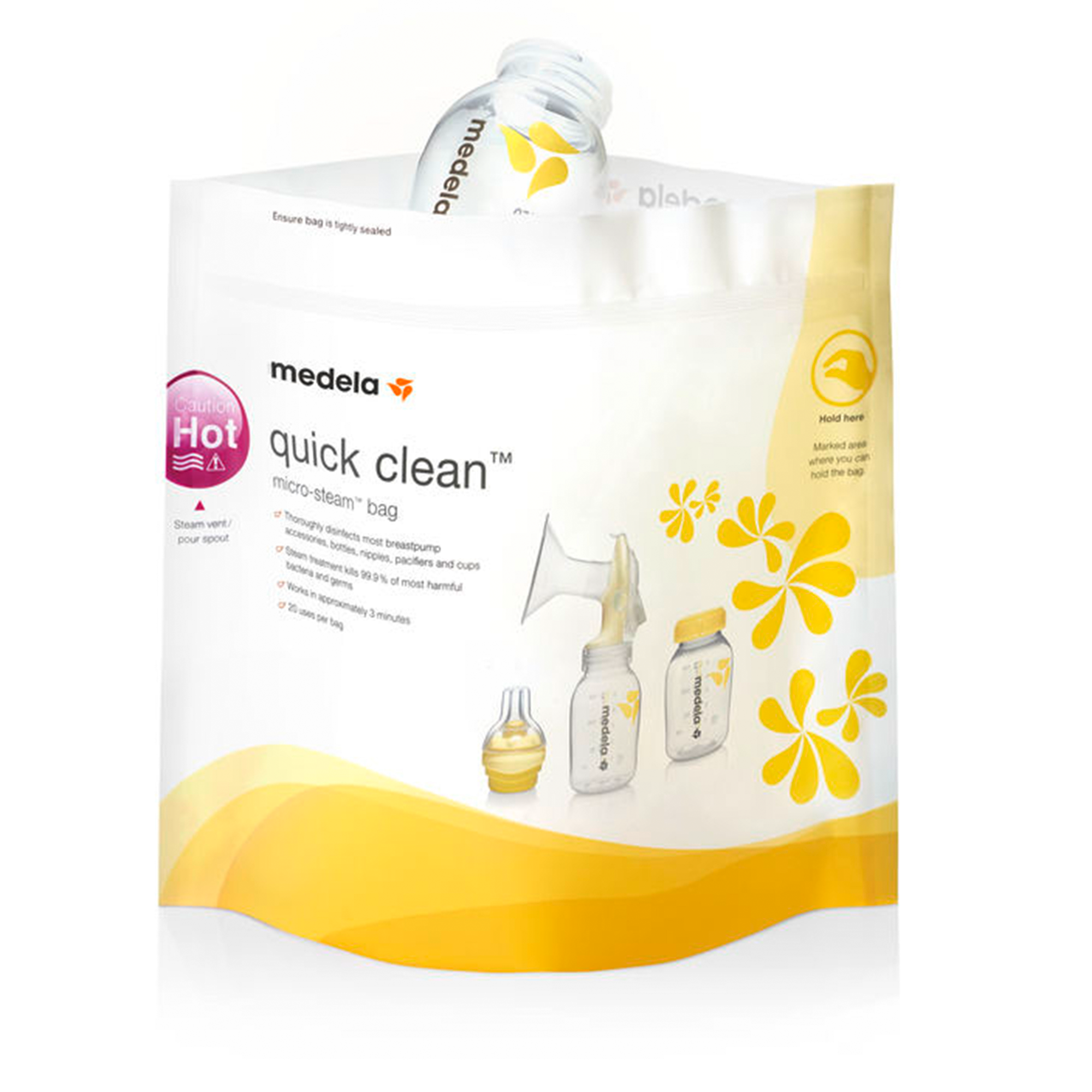 Vaporisatoren, medela, Gelb – Produktansicht