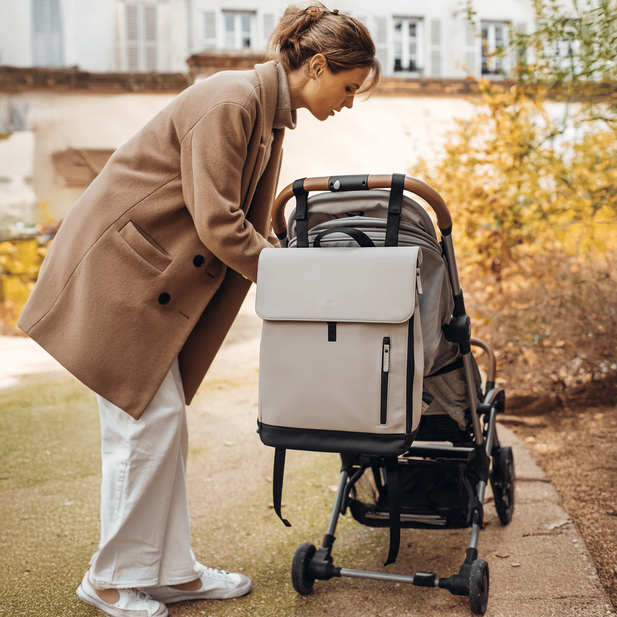 Wickelrucksäcke, BÈABA, Beige – Produktansicht