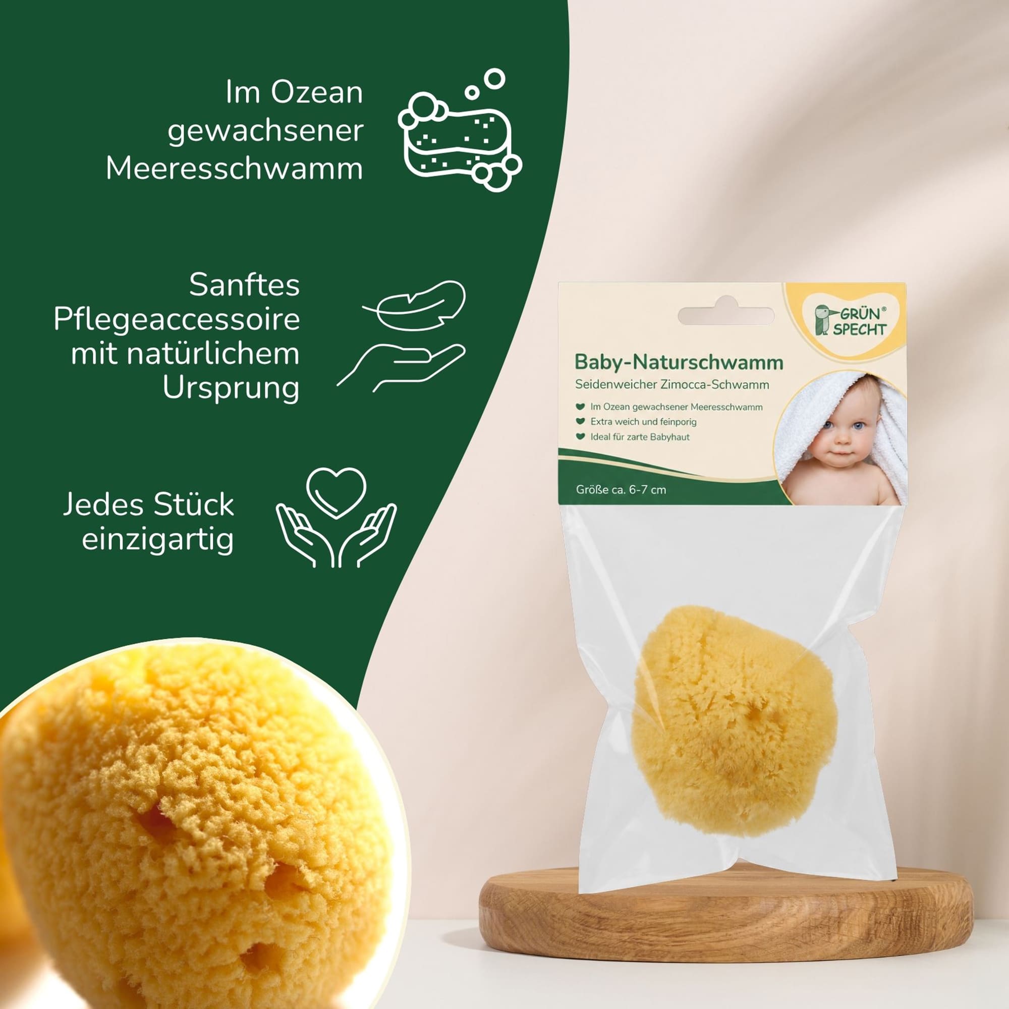 Körperpflege, GRÜNSPECHT, Gelb – Produktansicht