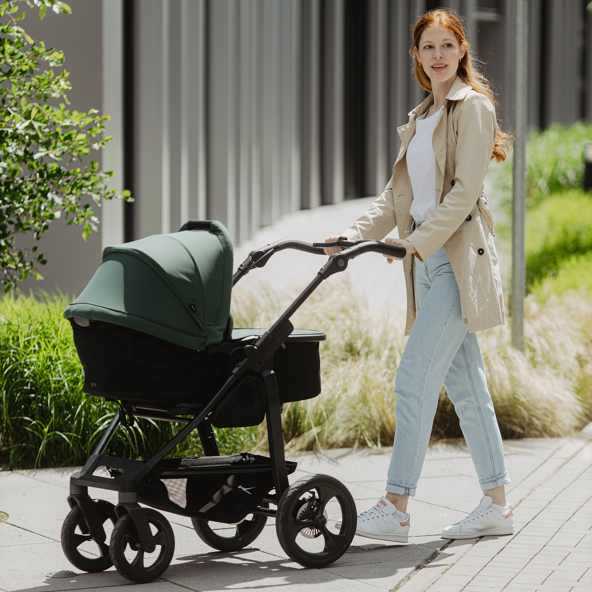 Kombi-Kinderwagen, tfk, Grün – Produktansicht