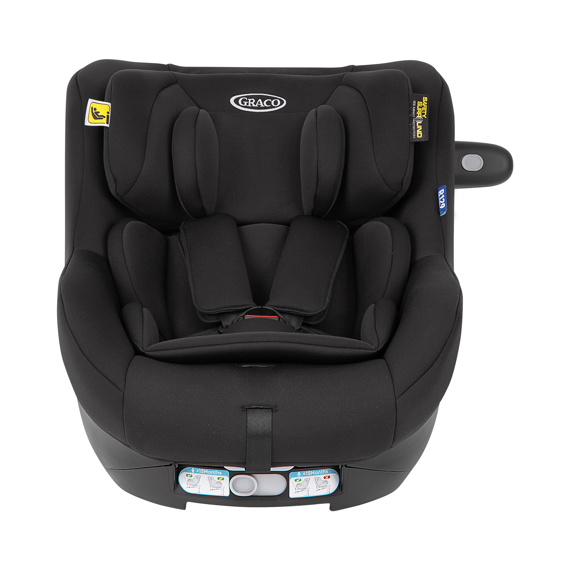 Reboarder 0-18 kg, Gruppe 0+/1, GRACO, Schwarz – Produktansicht