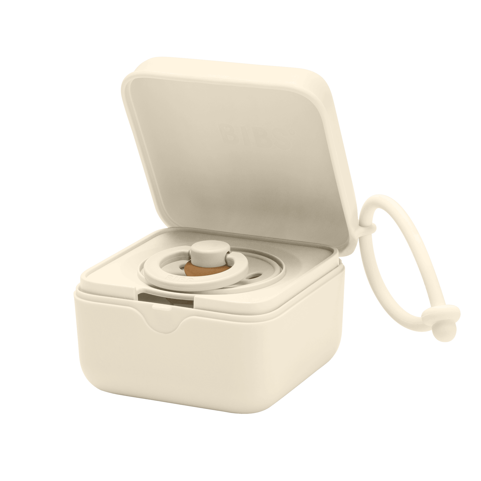 Schnullerboxen, BIBS, Beige – Produktansicht