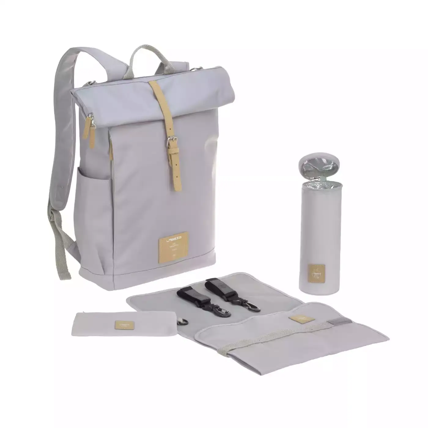 Rolltop Backpack Green Label LÄSSIG Grau 2000577816507 1