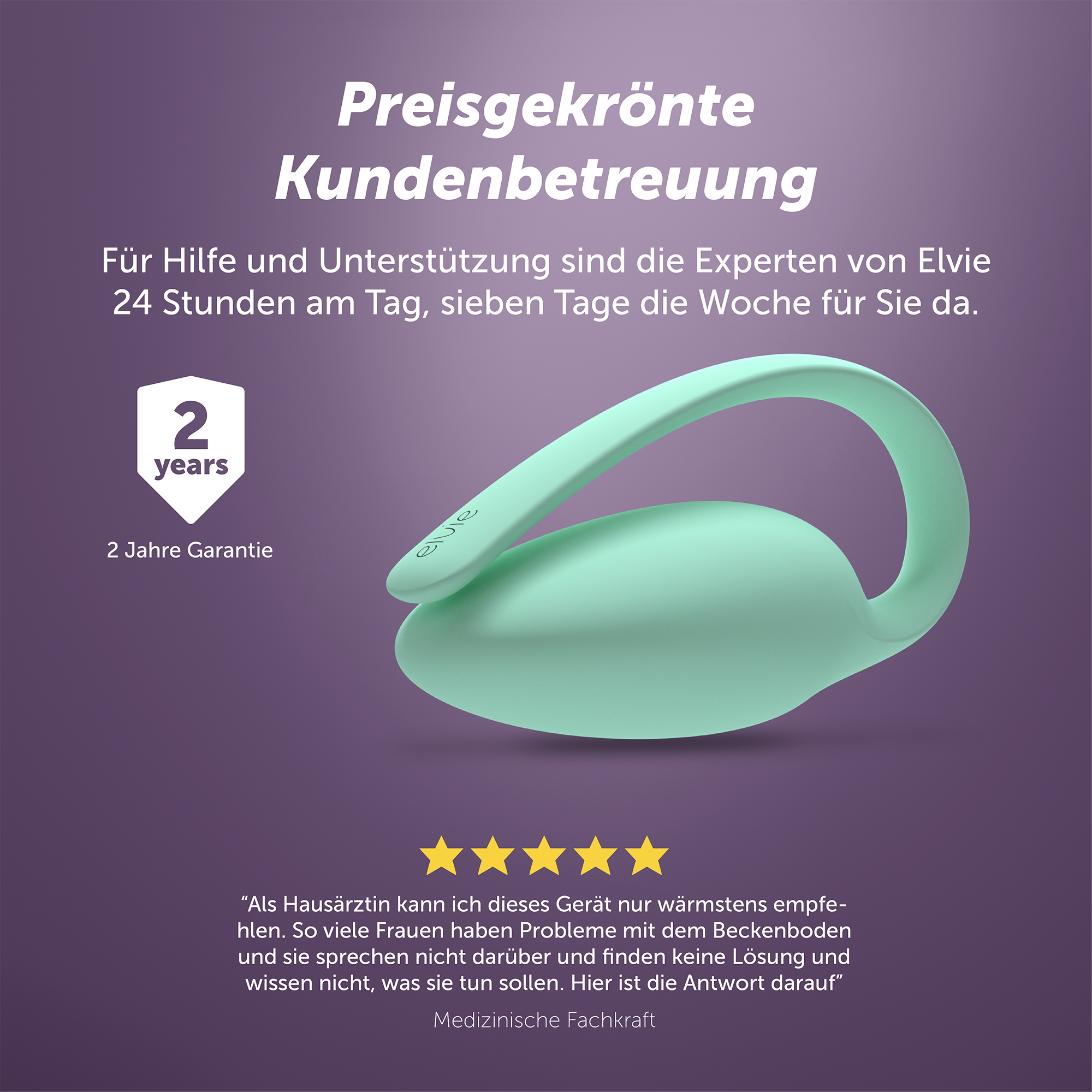 Körperpflege, elvie, Grün – Produktansicht