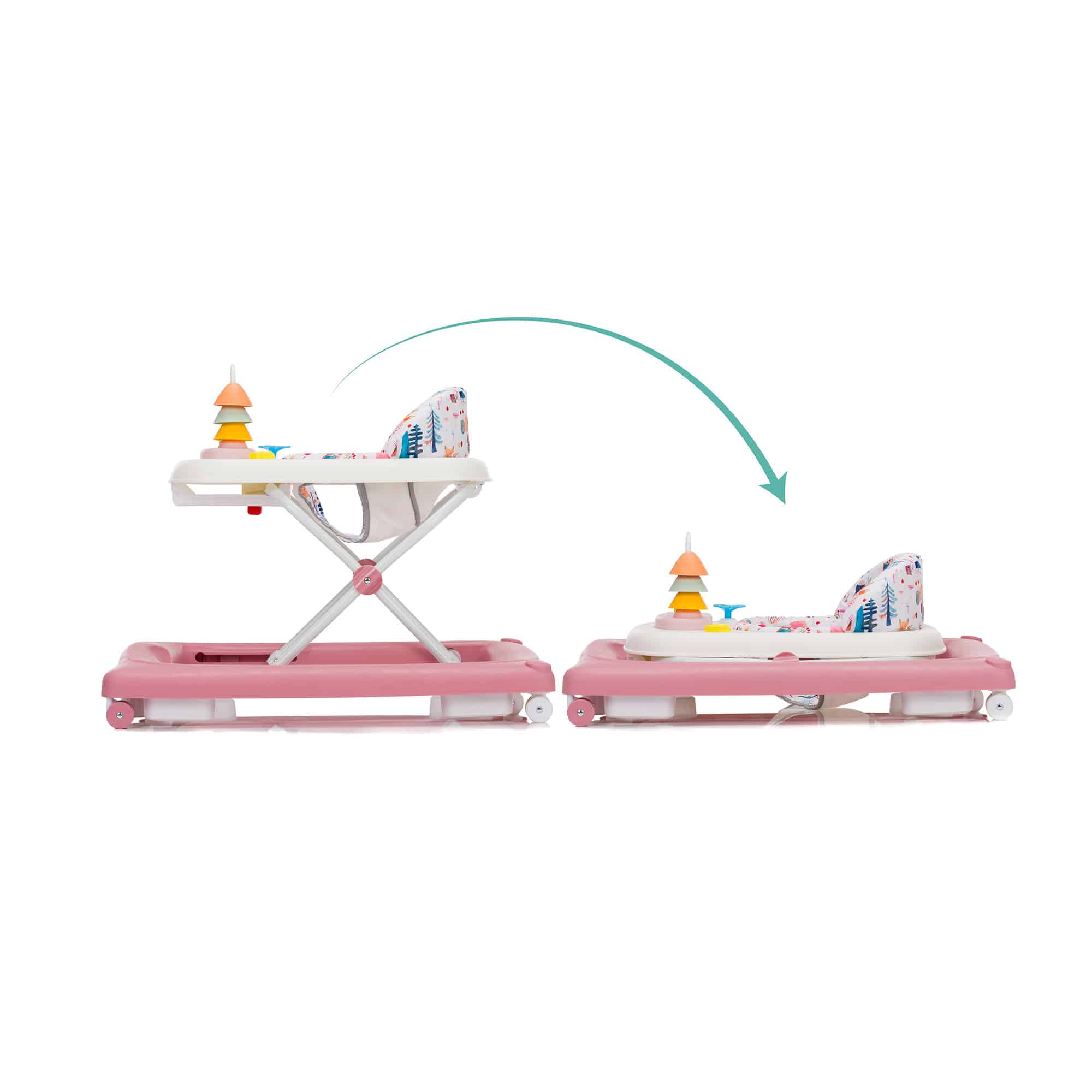 Lauflernwagen, fillikid, Pink – Produktansicht