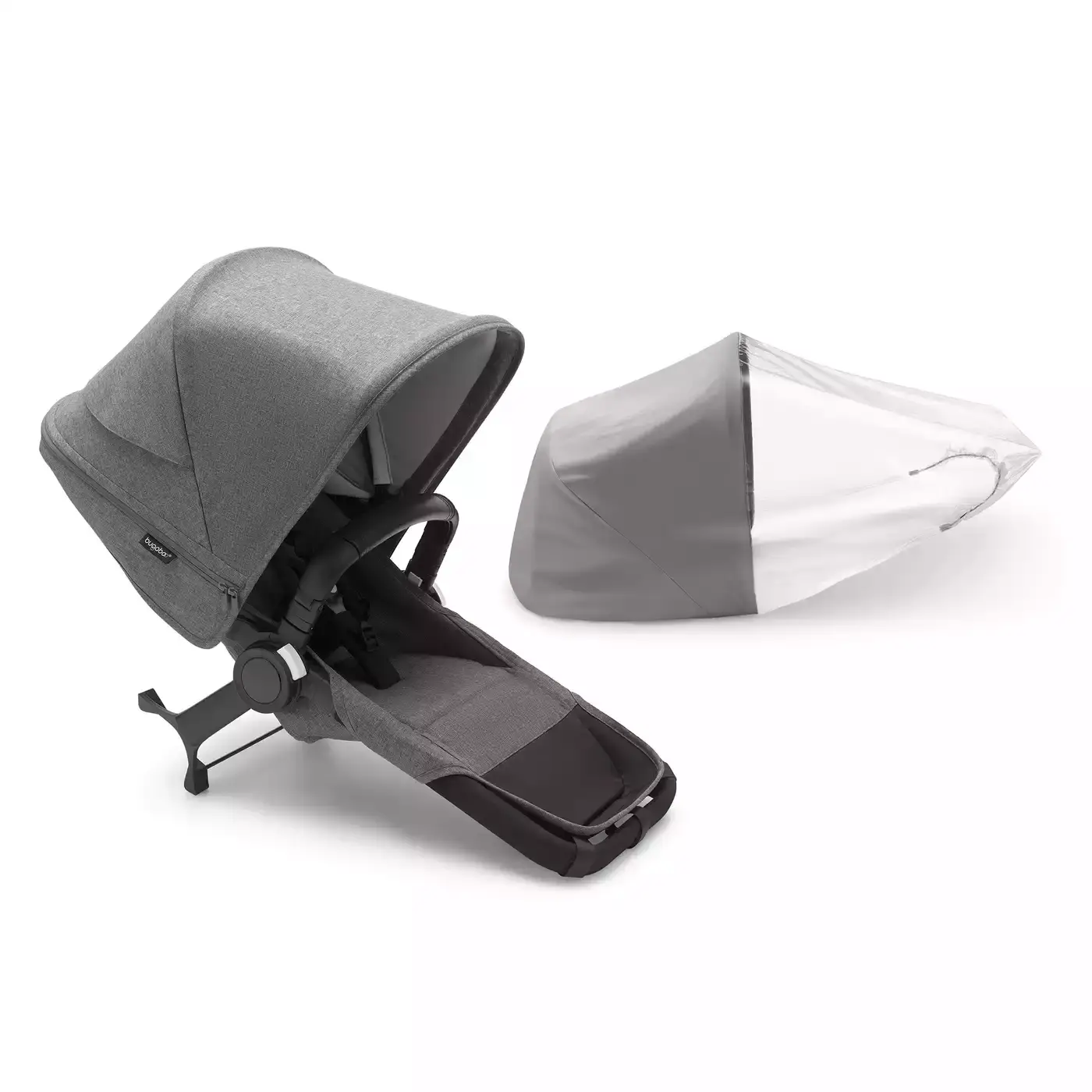Donkey 5 Duo Extension Set Complete Grey Melange bugaboo Grau 2000582176405 3
