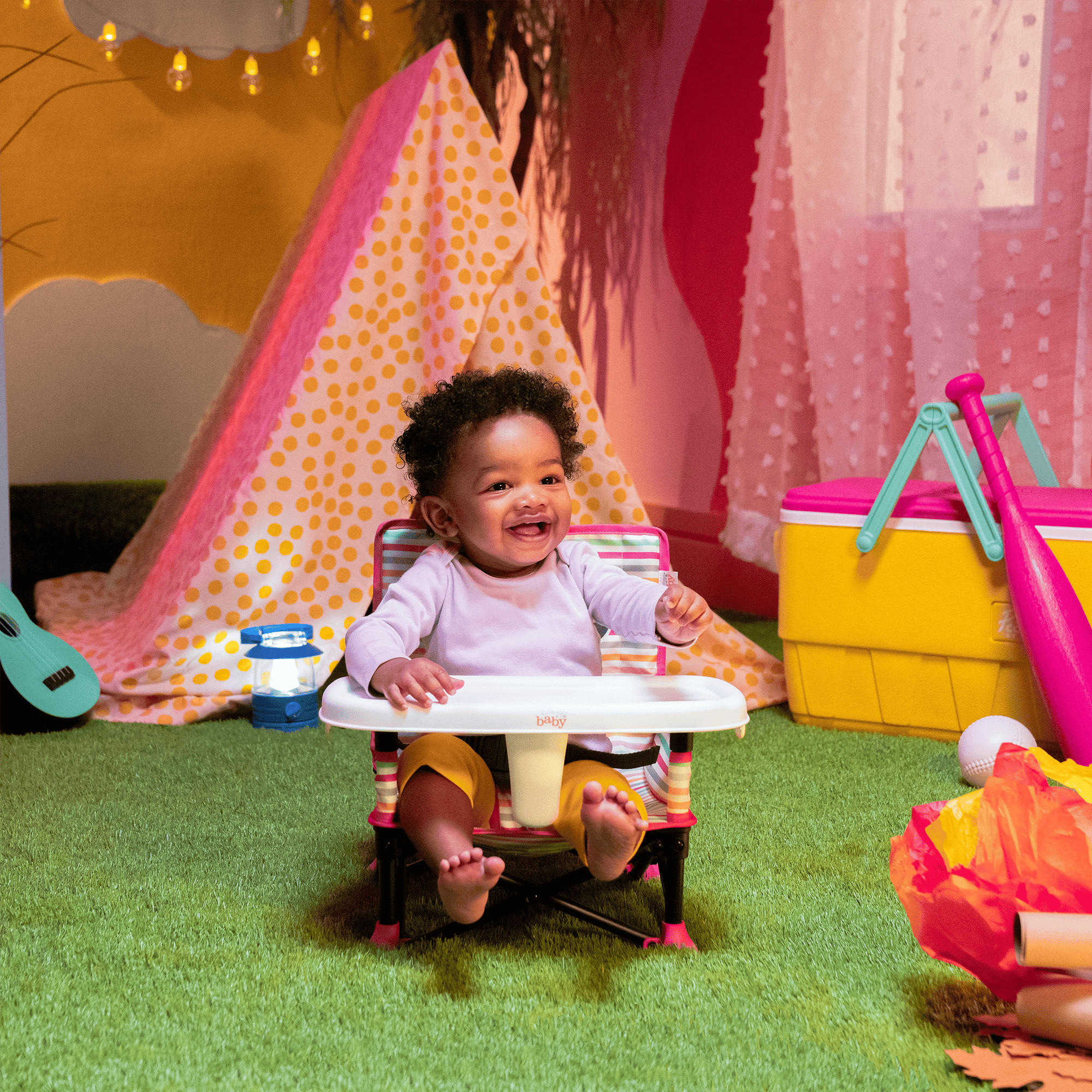 Reisehochstühle, BrightStarts, Pink – Produktansicht