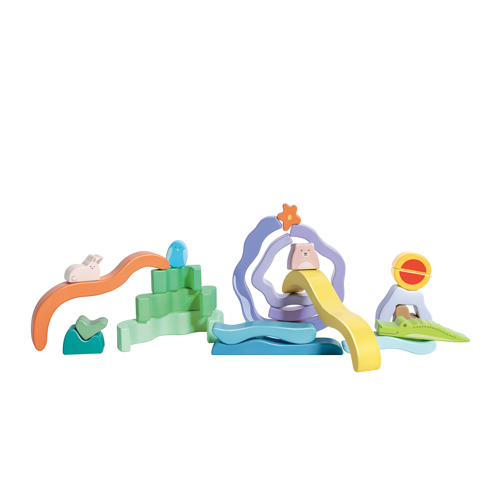 Konstruktionsspielzeug, Hape, Mehrfarbig – Produktansicht
