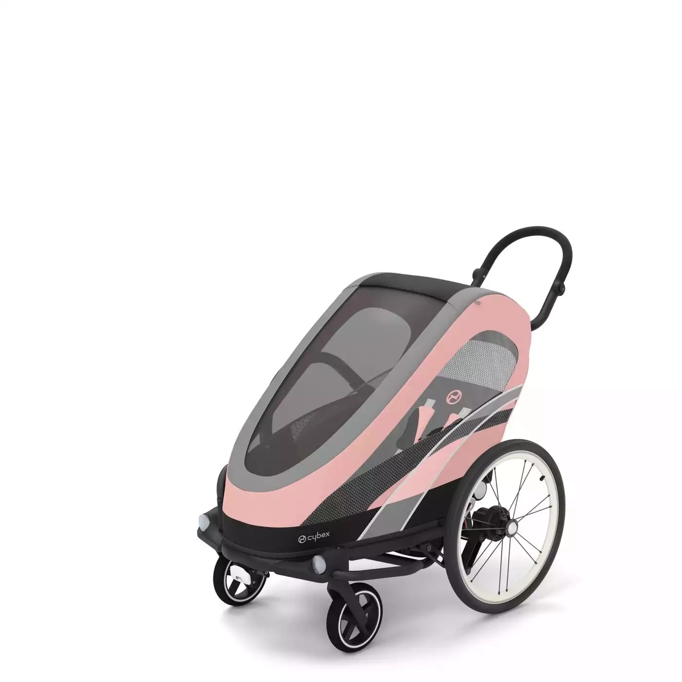 Fahrradanhänger, cybex, Pink – Produktansicht