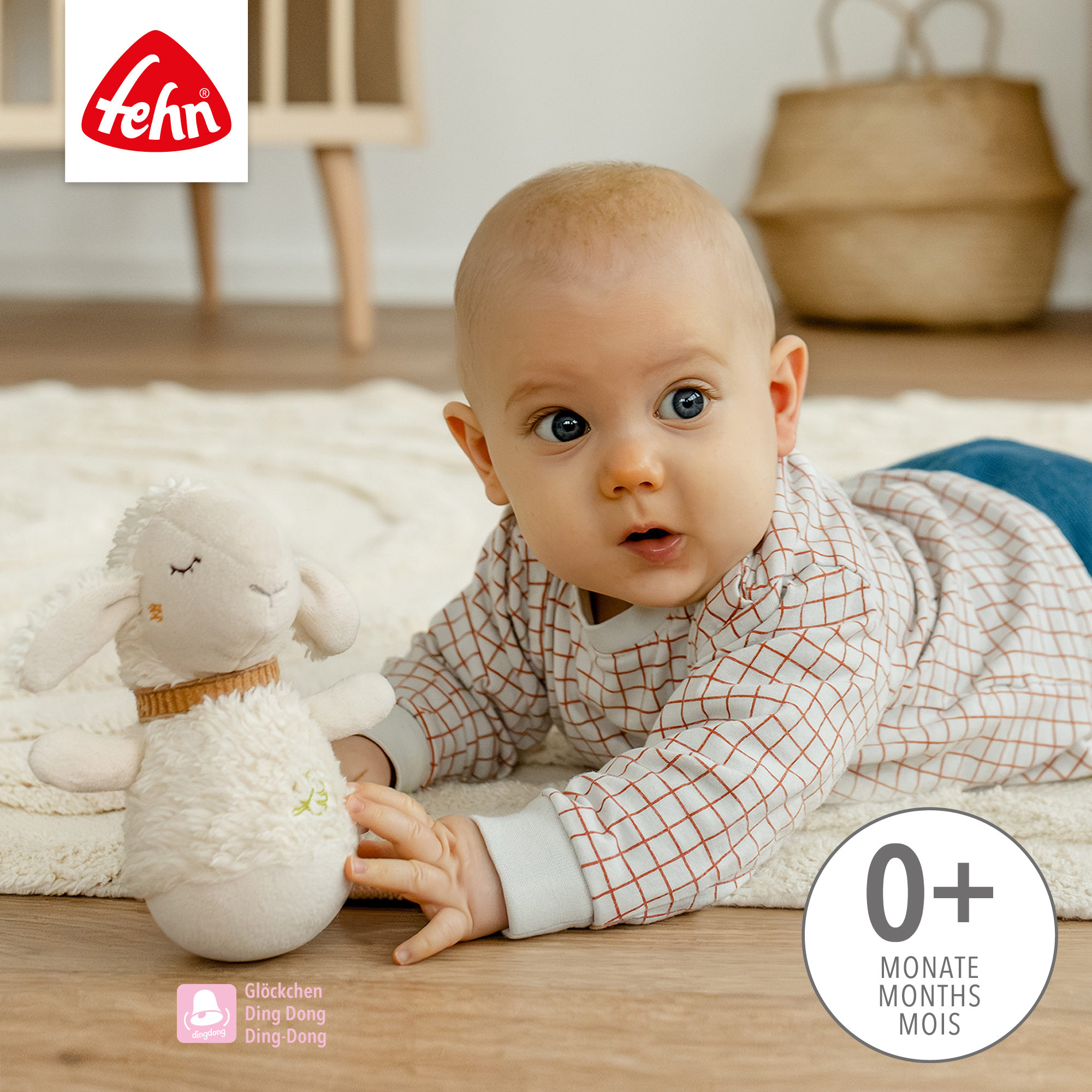 Kuscheltiere, fehn, Weiß – Produktansicht