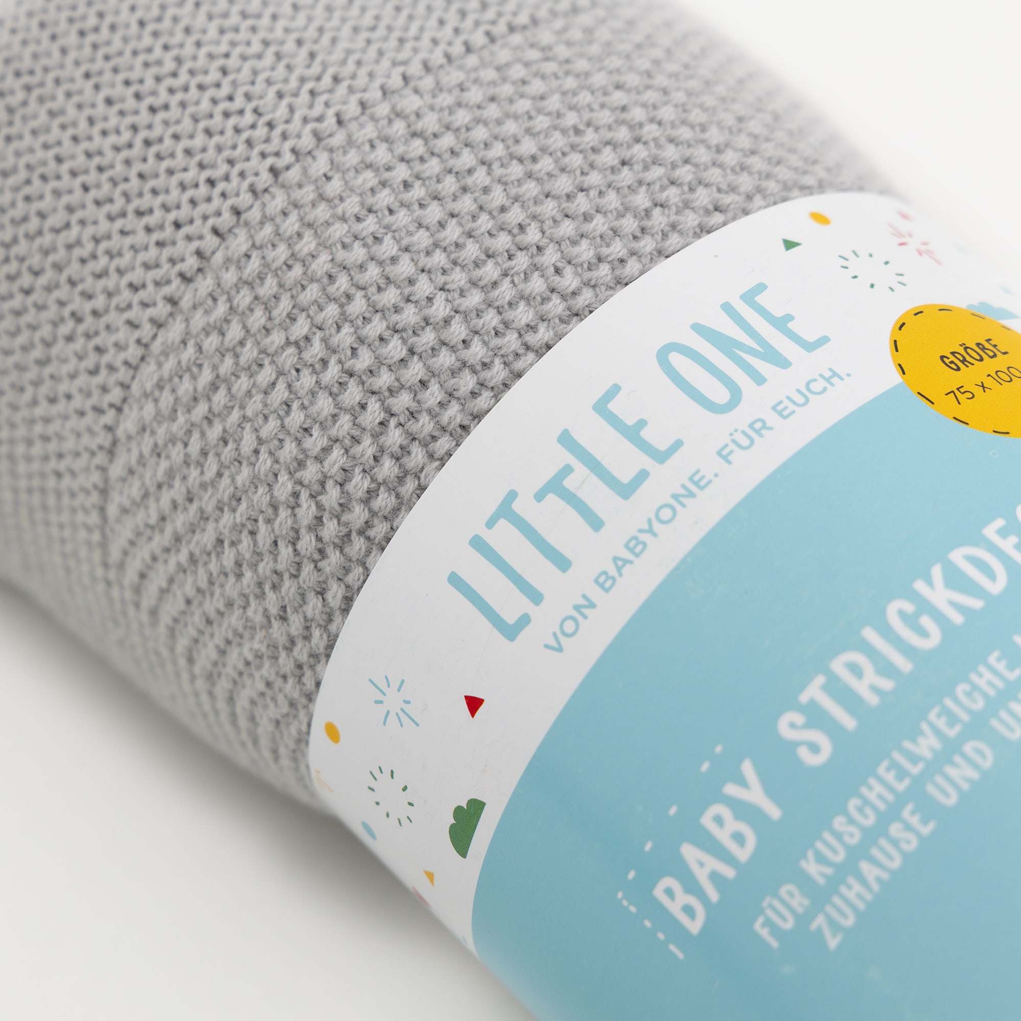 Kuscheldecken, LITTLE ONE, Grau – Produktansicht